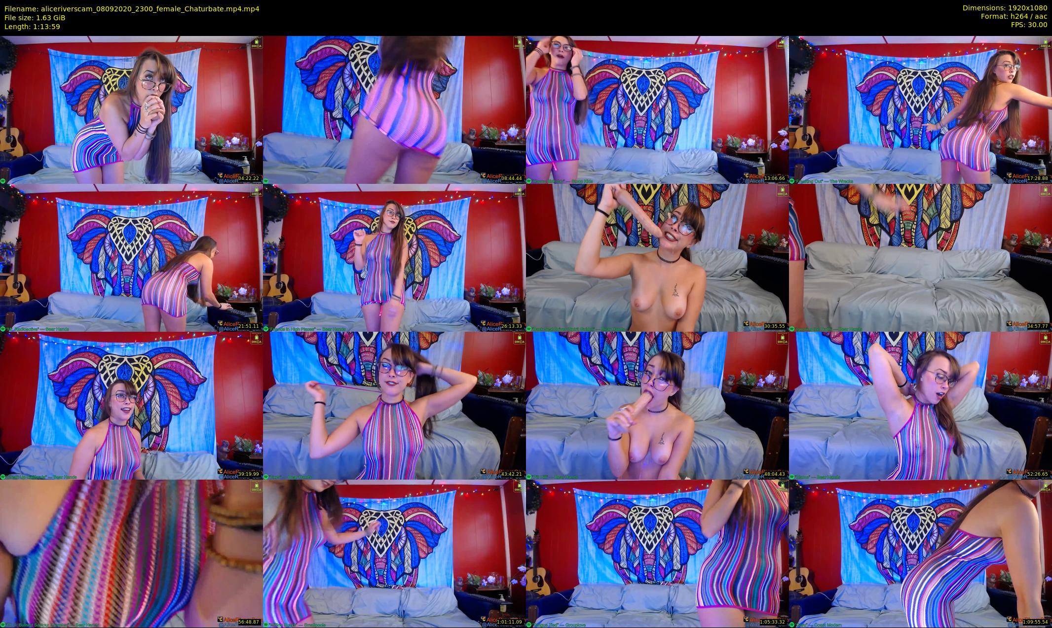 aliceriverscam — 74 minute Chaturbate female cam show recording, 1080p, Sep 8, 2020