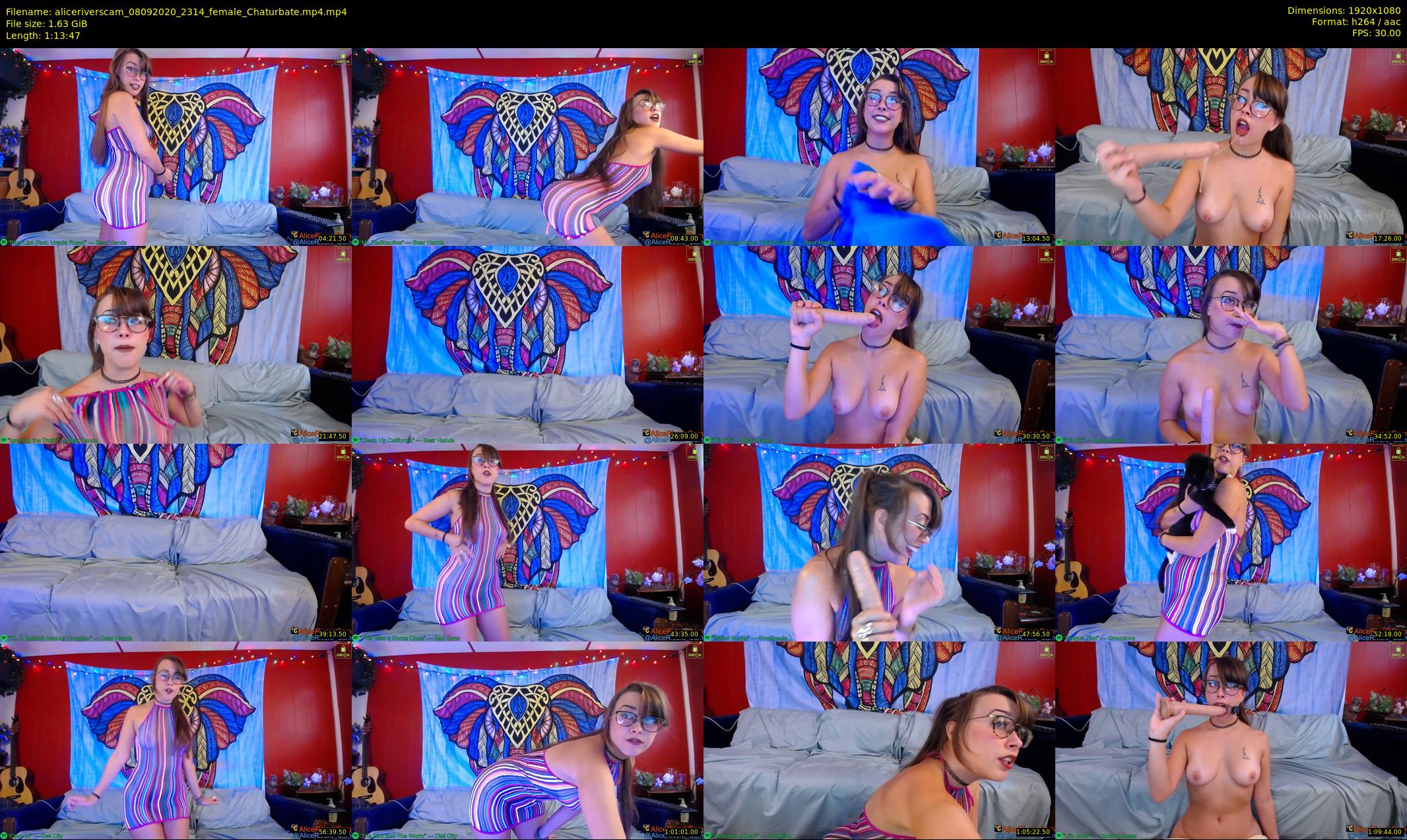 aliceriverscam — 74 minute Chaturbate female cam show recording, 1080p, Sep 8, 2020