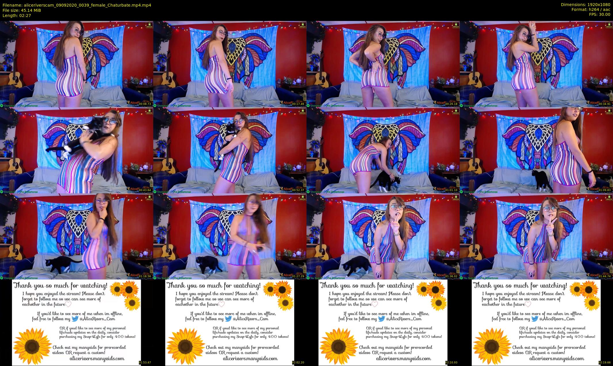 aliceriverscam — 3 minute Chaturbate female cam show recording, 1080p, Sep 9, 2020