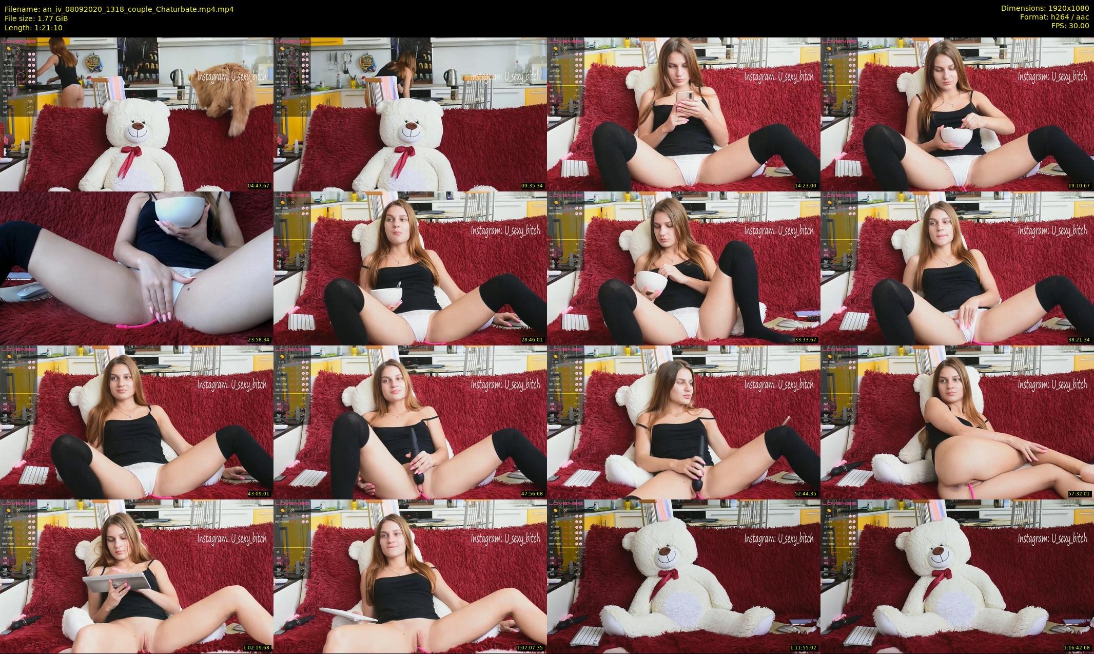 an_iv — 82 minute Chaturbate female cam show recording, 1080p, Sep 8, 2020