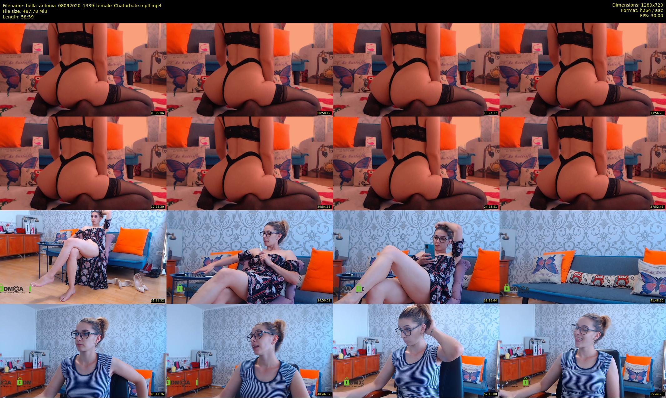 bella_antonia — 59 minute Chaturbate female cam show recording, 720p, Sep 8, 2020