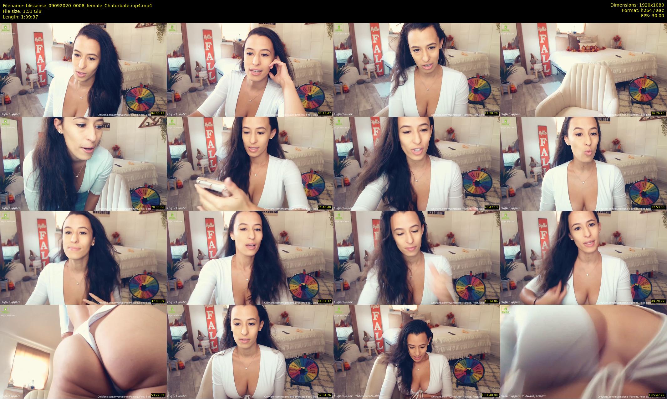 blissense — 70 minute Chaturbate female cam show recording, 1080p, Sep 9, 2020