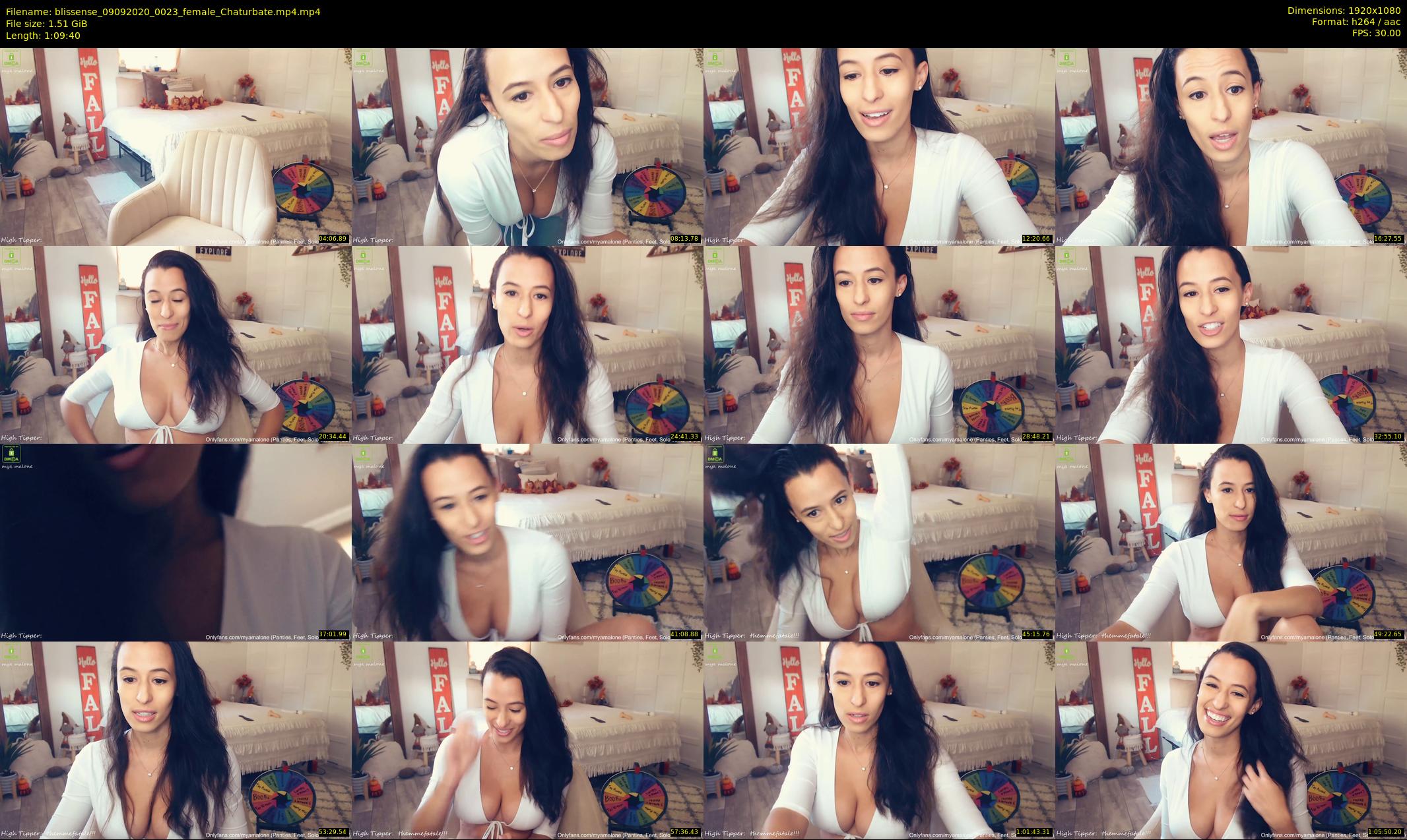 blissense — 70 minute Chaturbate female cam show recording, 1080p, Sep 9, 2020