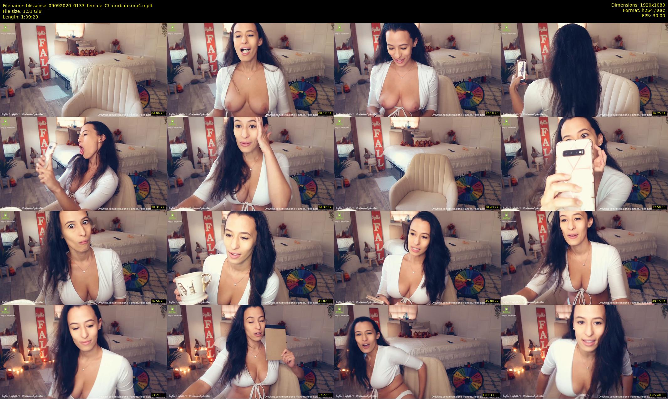 blissense — 70 minute Chaturbate female cam show recording, 1080p, Sep 9, 2020