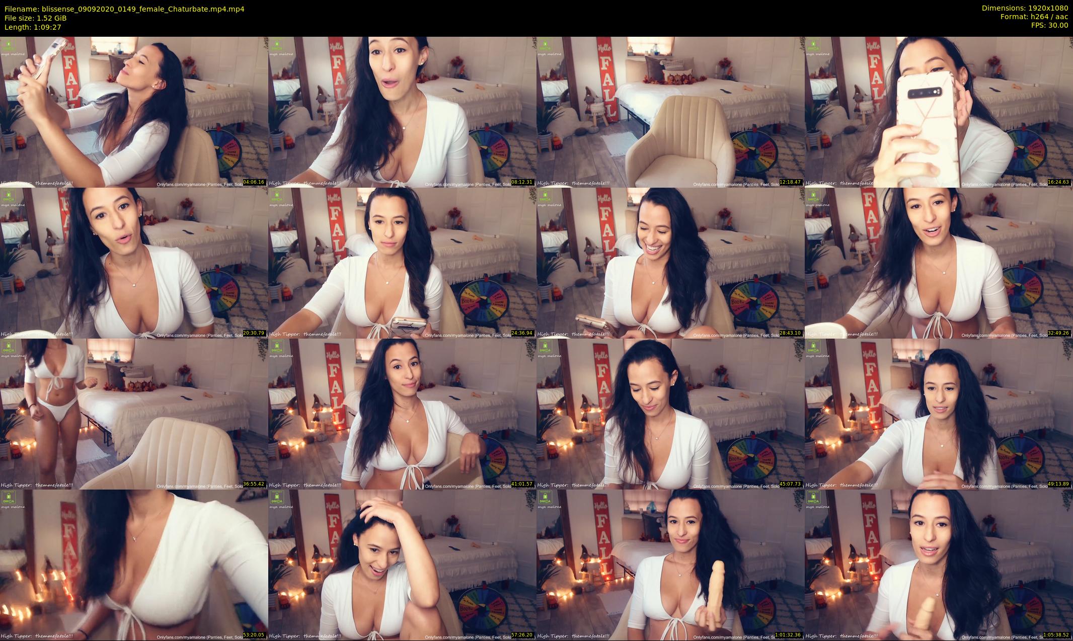 blissense — 70 minute Chaturbate female cam show recording, 1080p, Sep 9, 2020