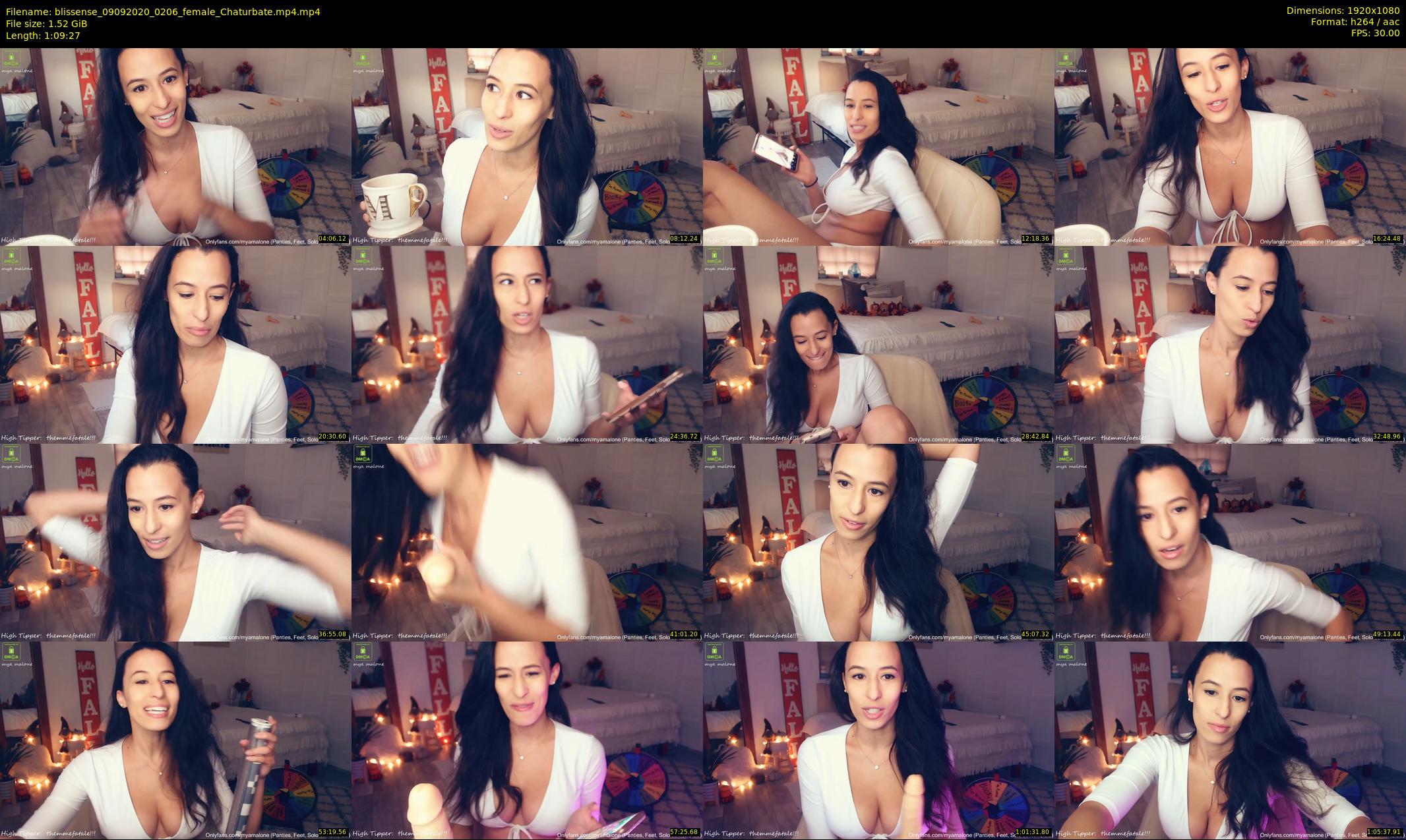 blissense — 70 minute Chaturbate female cam show recording, 1080p, Sep 9, 2020