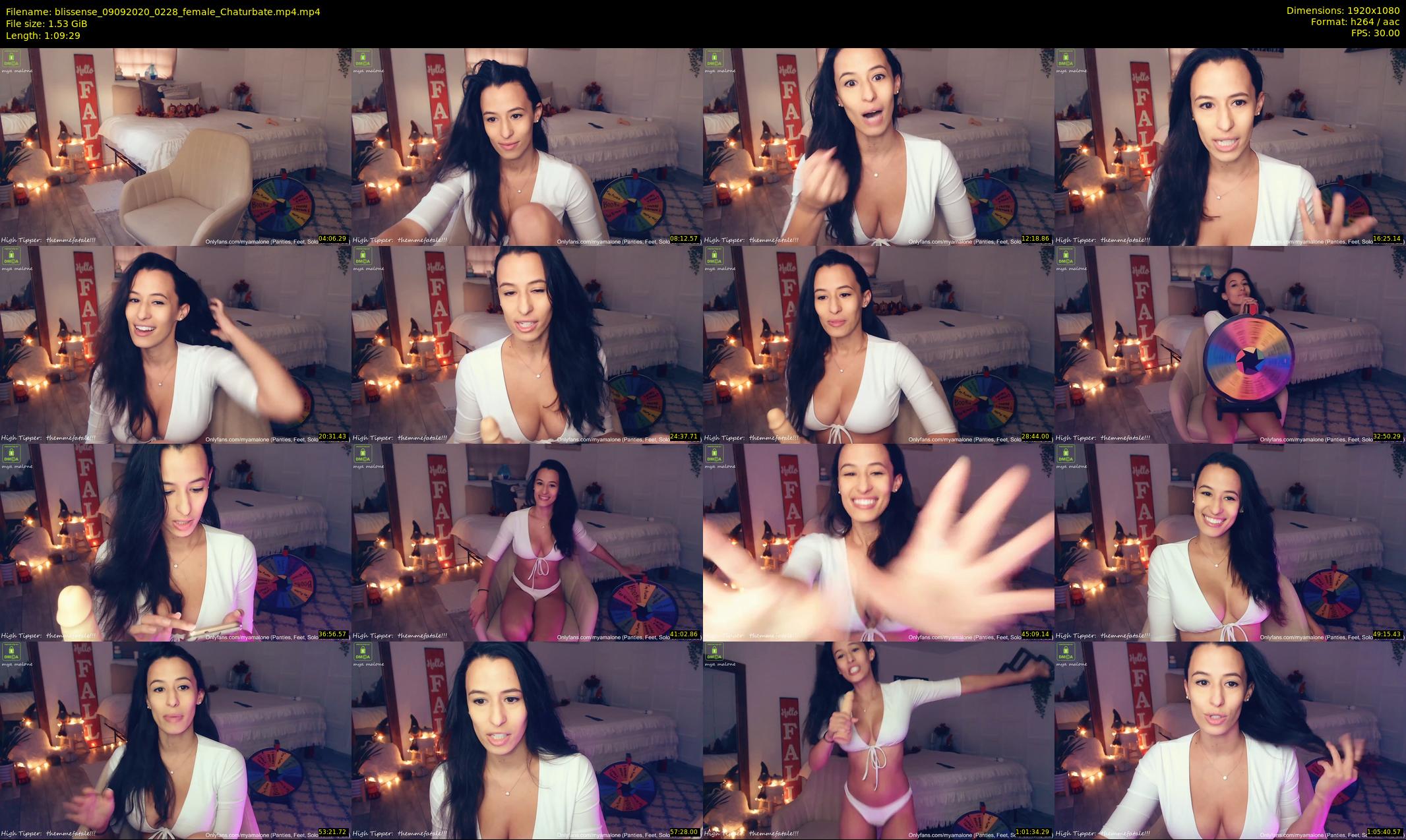 blissense — 70 minute Chaturbate female cam show recording, 1080p, Sep 9, 2020