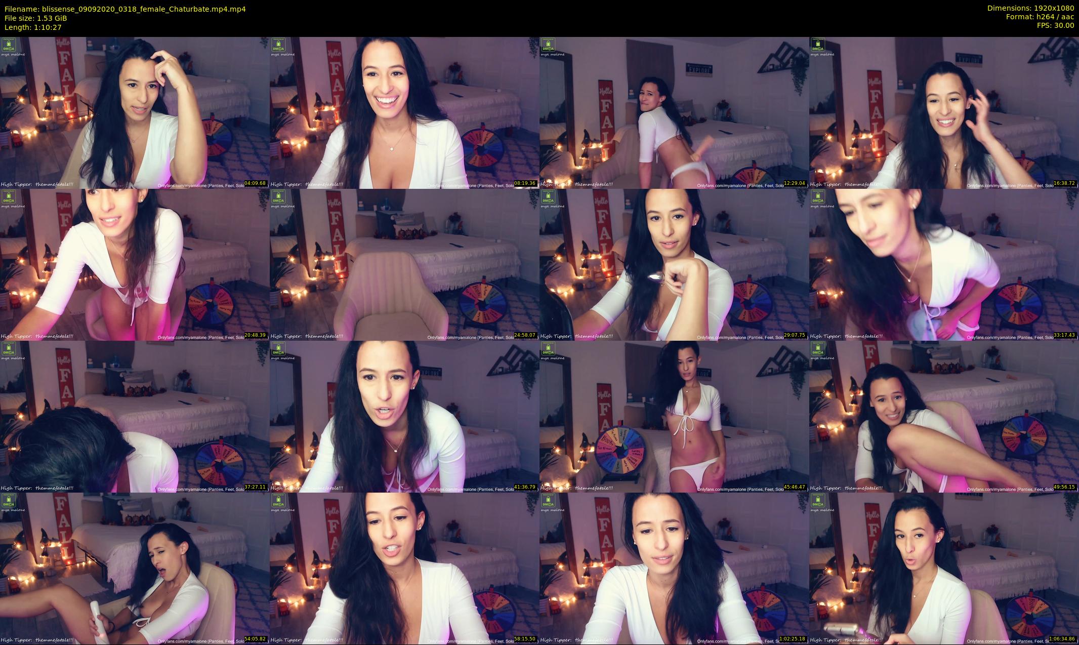 blissense — 71 minute Chaturbate female cam show recording, 1080p, Sep 9, 2020