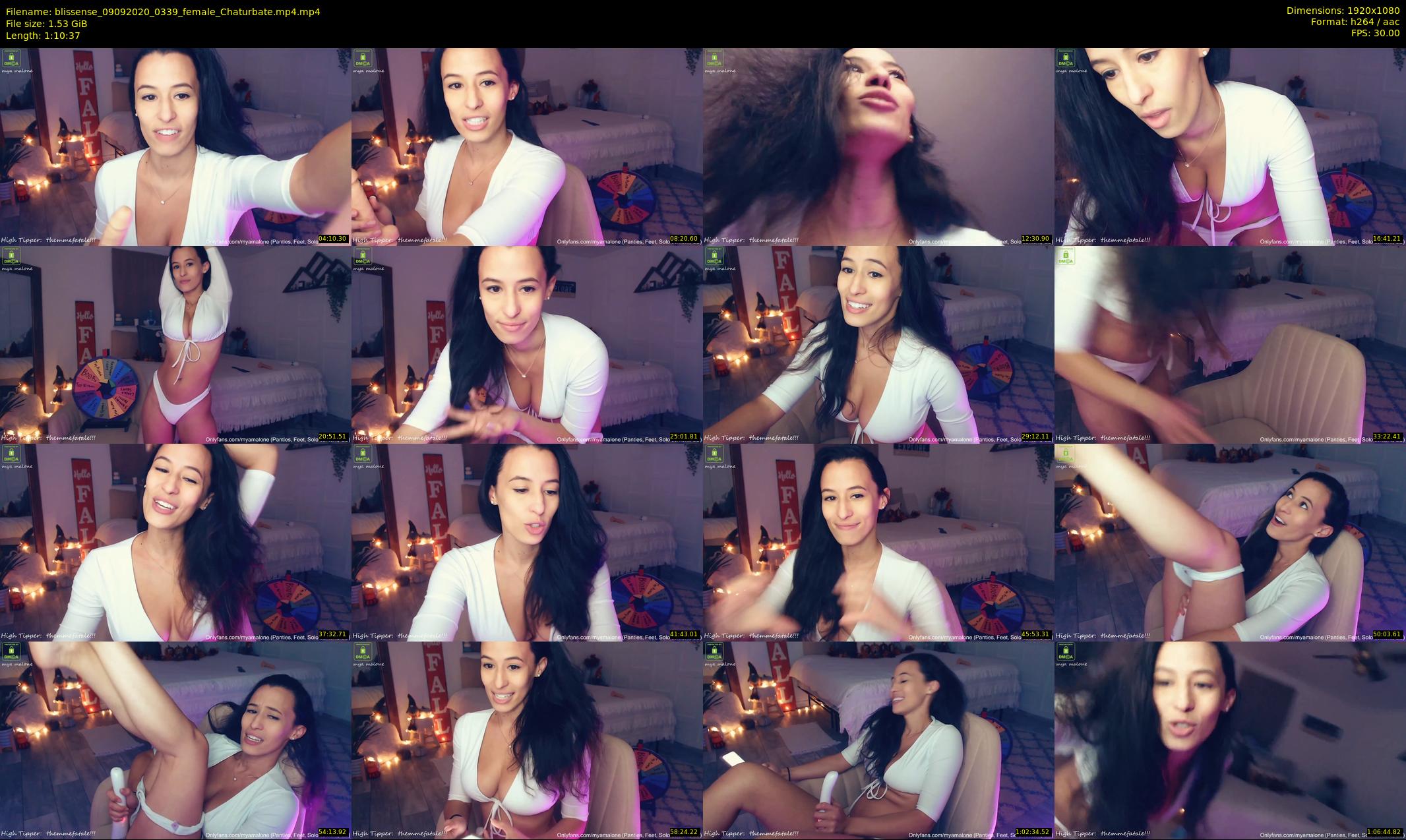 blissense — 71 minute Chaturbate female cam show recording, 1080p, Sep 9, 2020