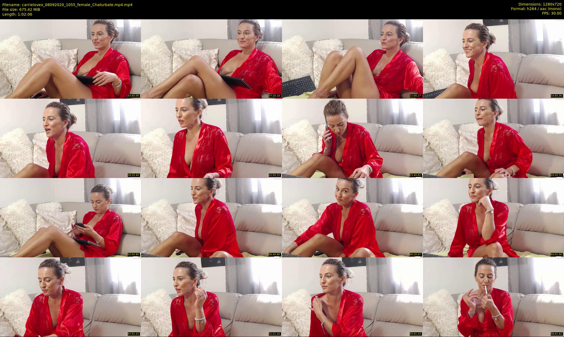 carrielovex — 63 minute Chaturbate female cam show recording, 720p, Sep 8, 2020