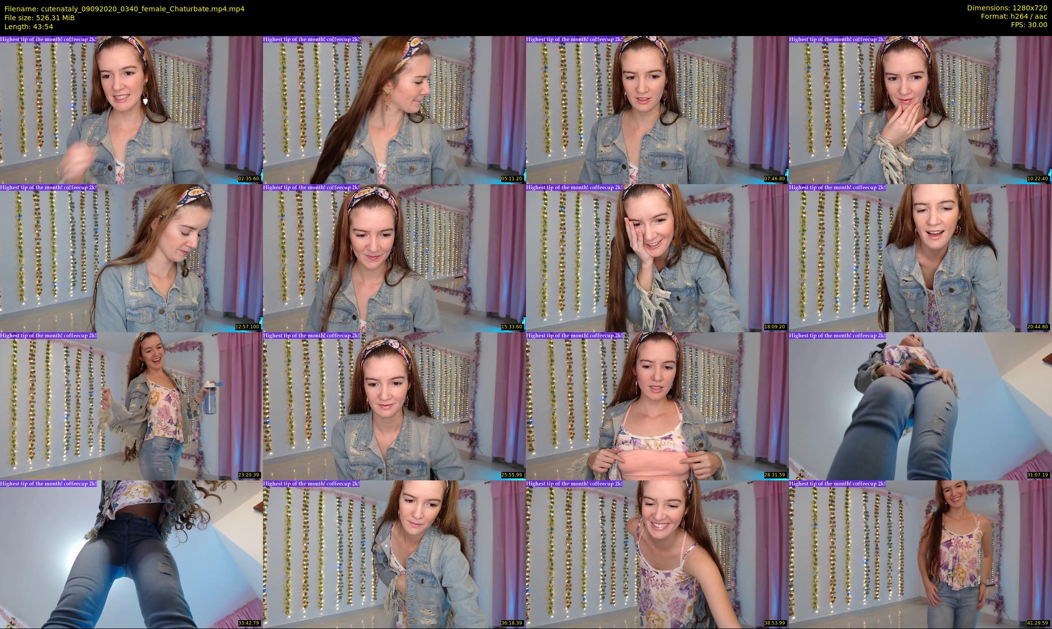 cutenataly — 44 minute Chaturbate female cam show recording, 720p, Sep 9, 2020