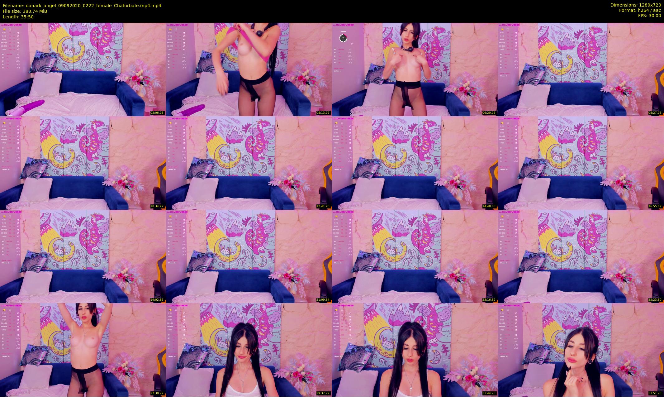 daaark_angel — 36 minute Chaturbate female cam show recording, 720p, Sep 9, 2020
