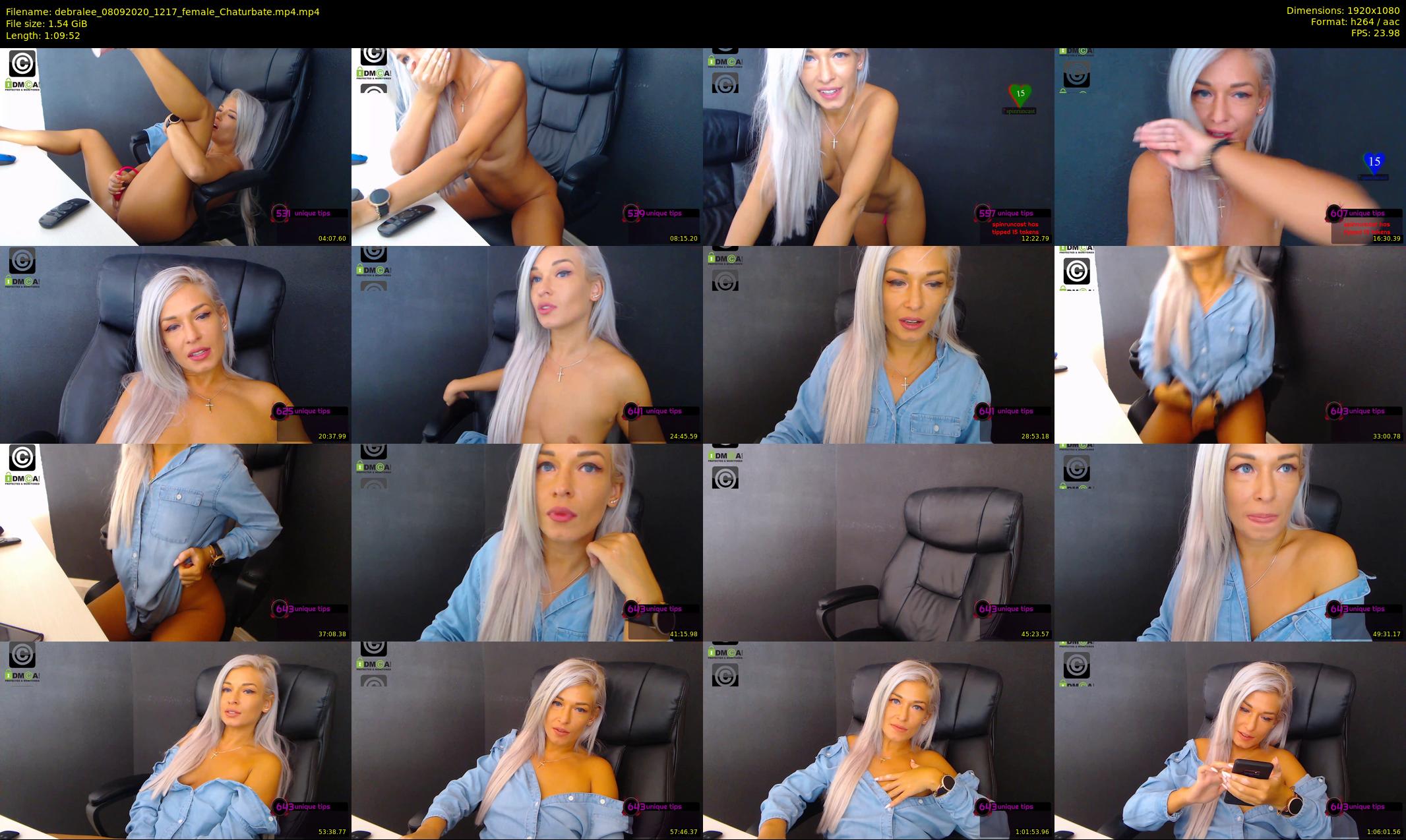 debralee — 70 minute Chaturbate female cam show recording, 1080p, Sep 8, 2020