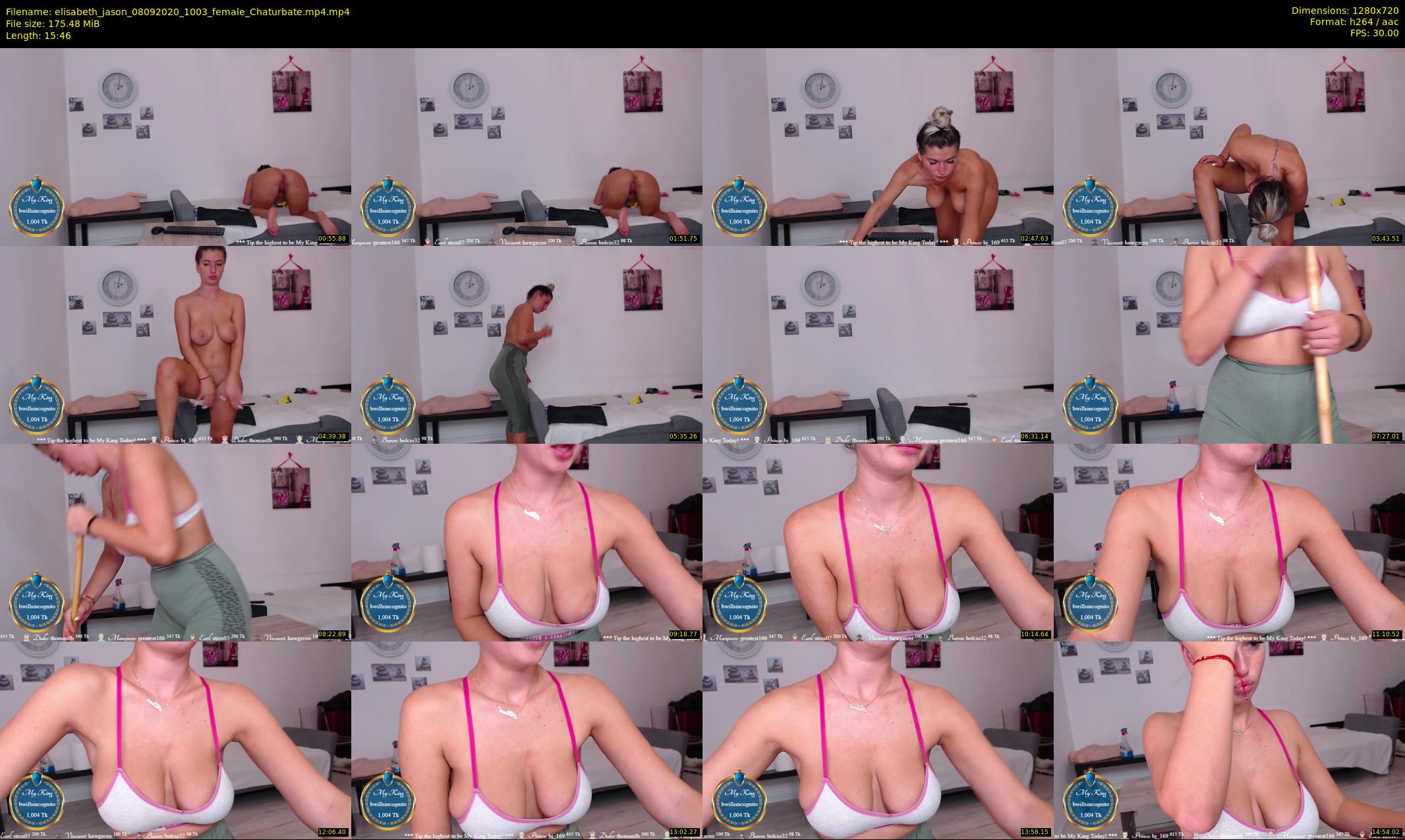 elisabeth_jason — 16 minute Chaturbate couple cam show recording, 720p, Sep 8, 2020