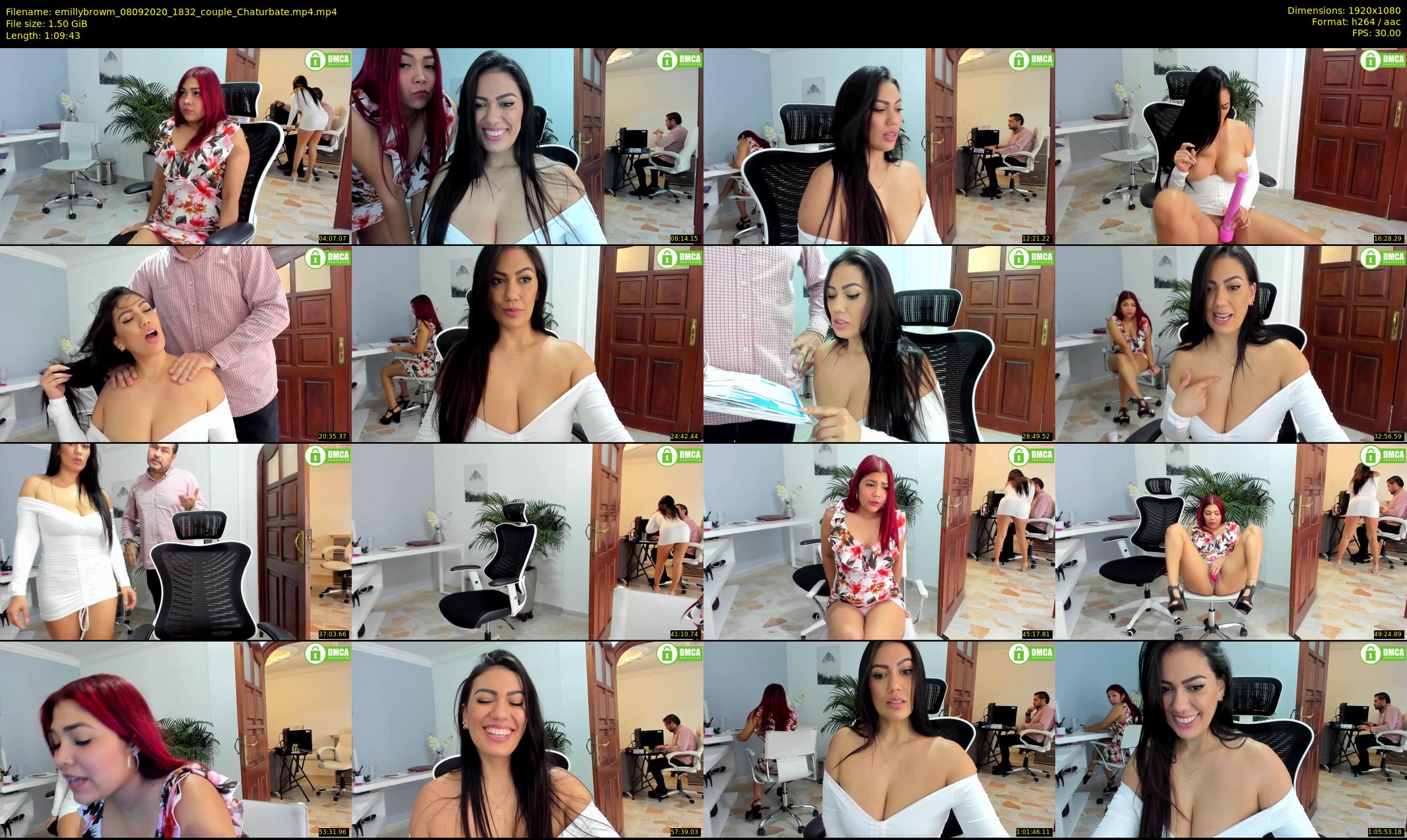 emillybrowm — 70 minute Chaturbate couple cam show recording, 1080p, Sep 8, 2020