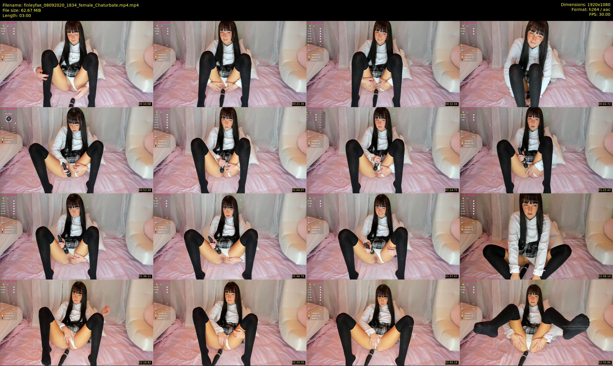 finleyfae — 3 minute Chaturbate female cam show recording, 1080p, Sep 8, 2020