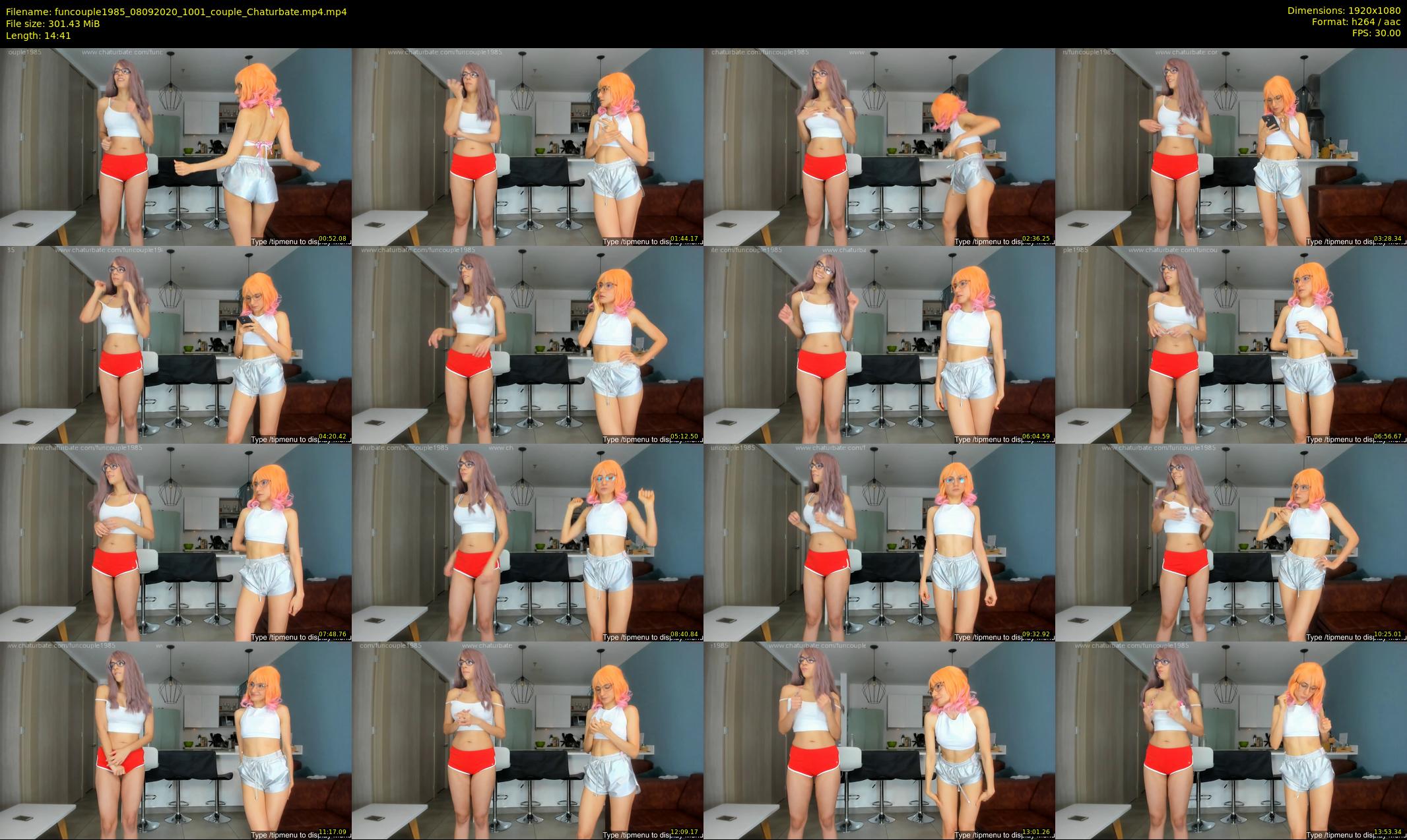 funcouple1985 — 15 minute Chaturbate couple cam show recording, 1080p, Sep 8, 2020