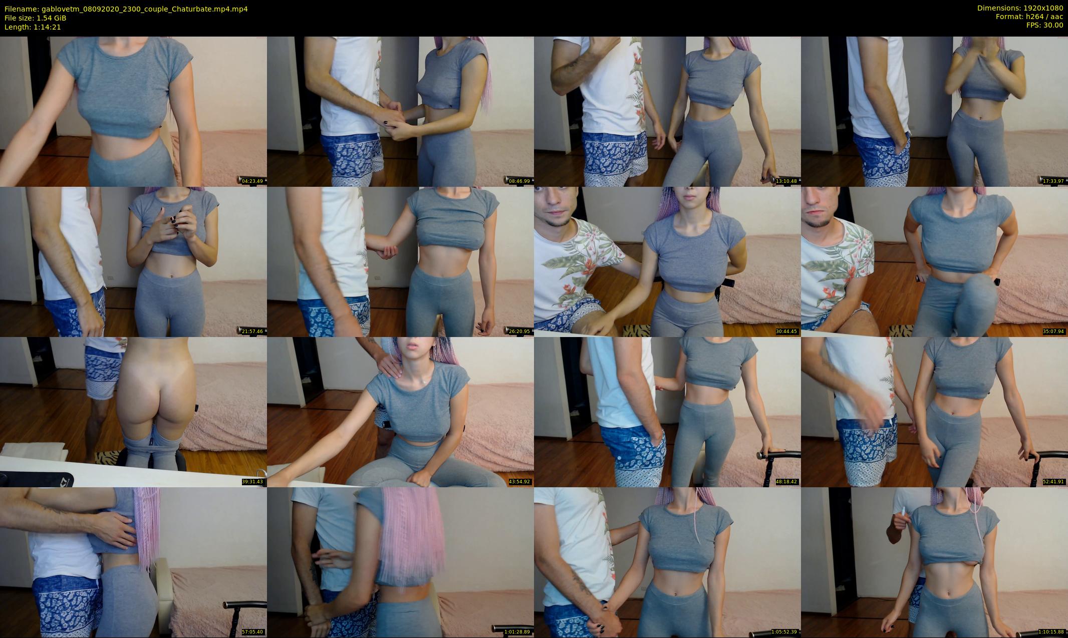 gablovetm — 75 minute Chaturbate couple cam show recording, 1080p, Sep 8, 2020