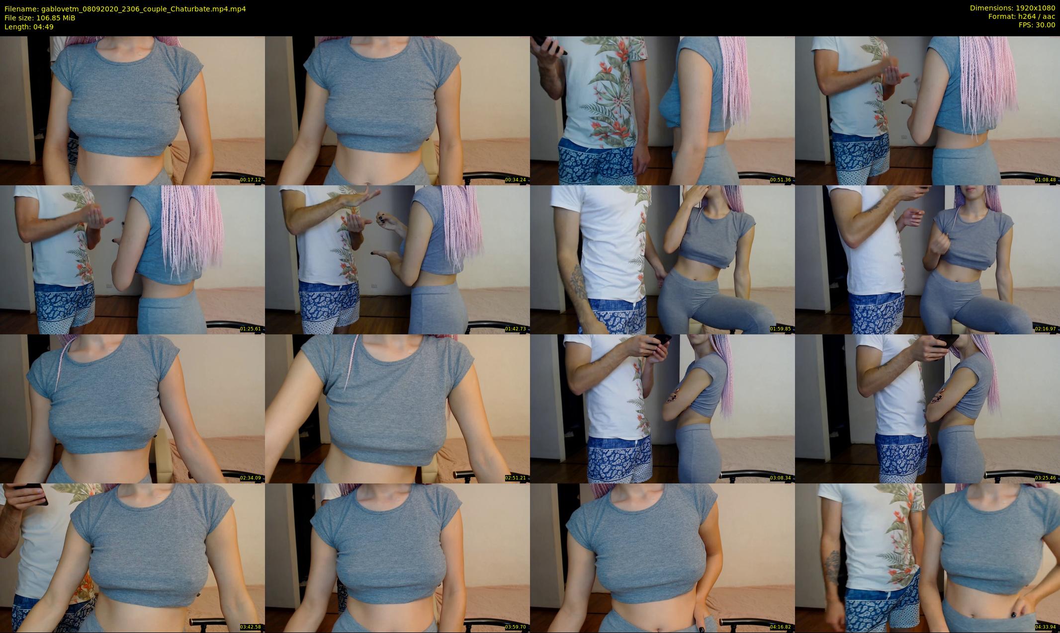 gablovetm — 5 minute Chaturbate couple cam show recording, 1080p, Sep 8, 2020
