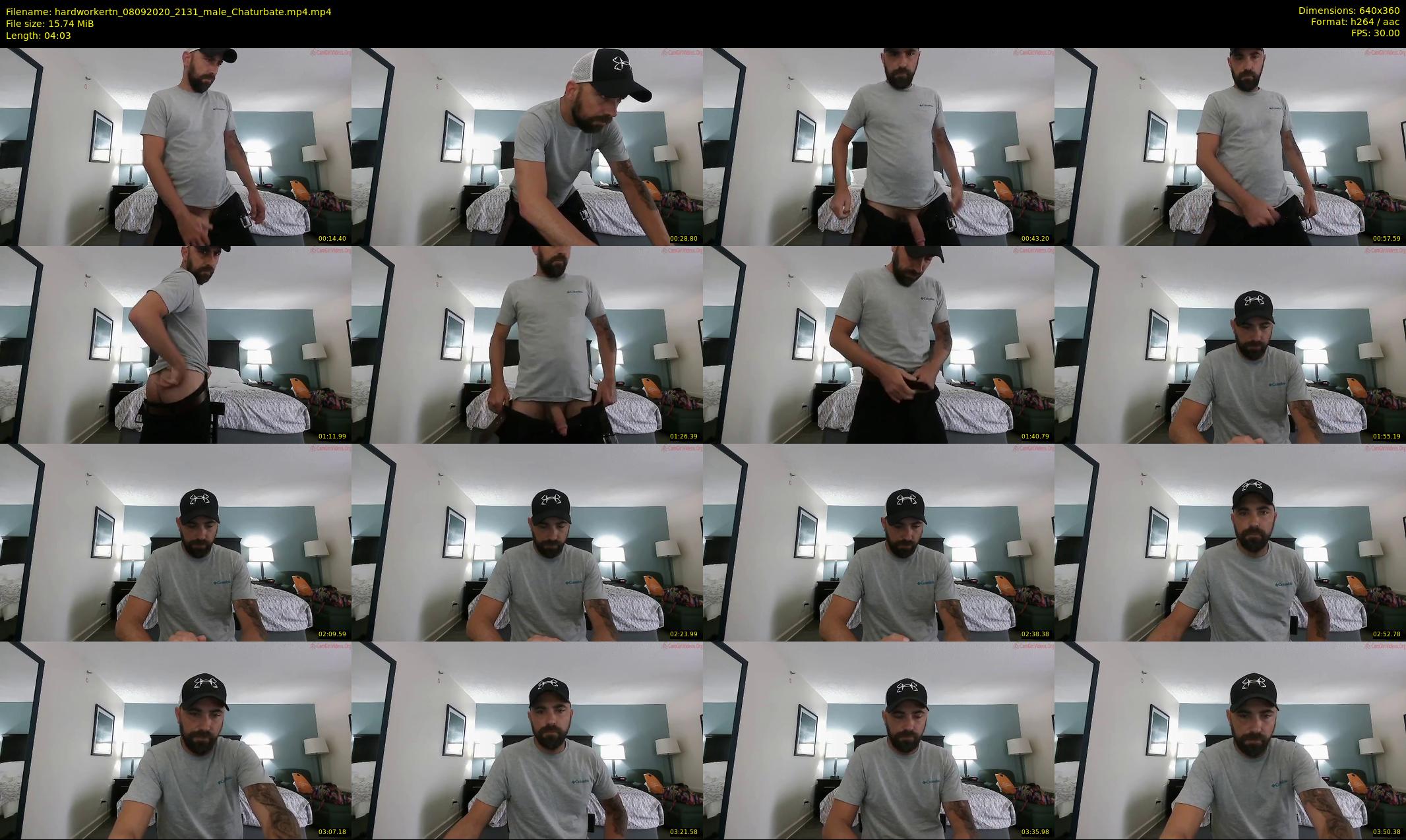 hardworkertn — 5 minute Chaturbate male cam show recording, 360p, Sep 8, 2020