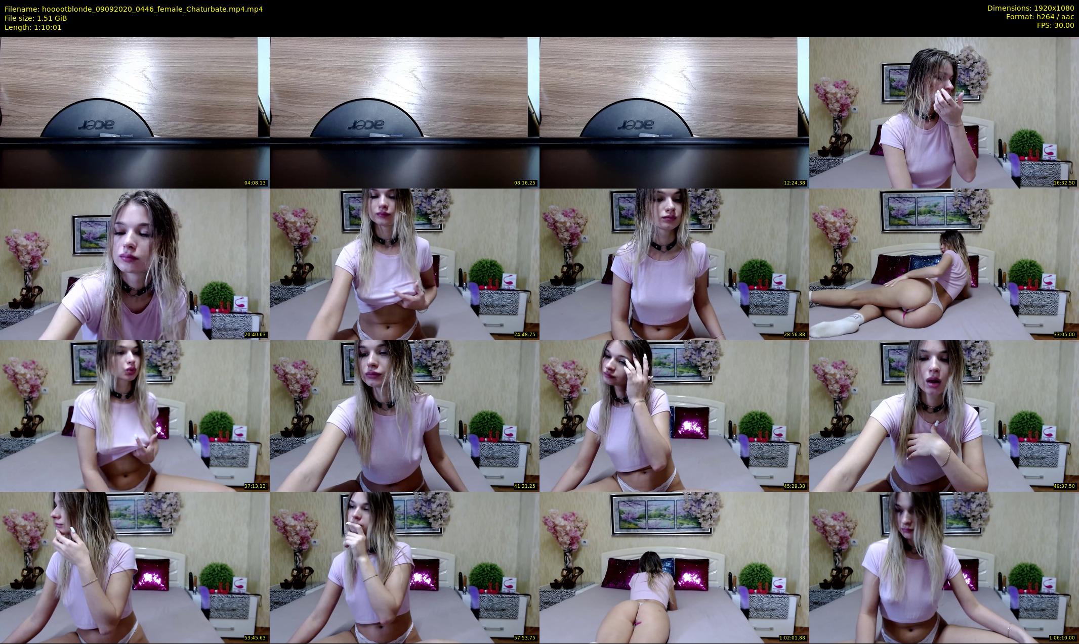 hooootblonde — 71 minute Chaturbate female cam show recording, 1080p, Sep 9, 2020
