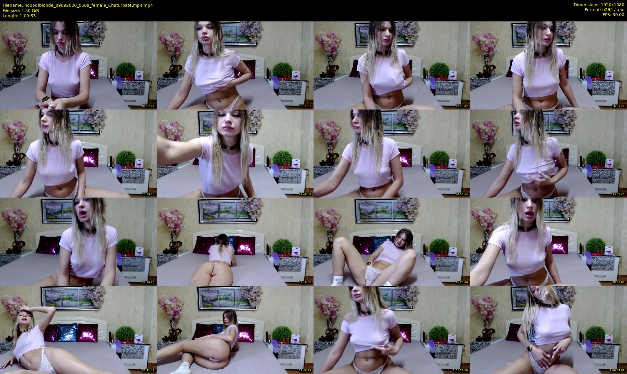 hooootblonde — 70 minute Chaturbate female cam show recording, 1080p, Sep 9, 2020