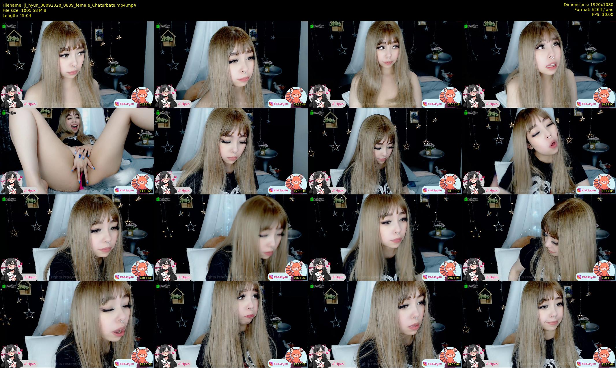 ji_hyun — 46 minute Chaturbate female cam show recording, 1080p, Sep 8, 2020