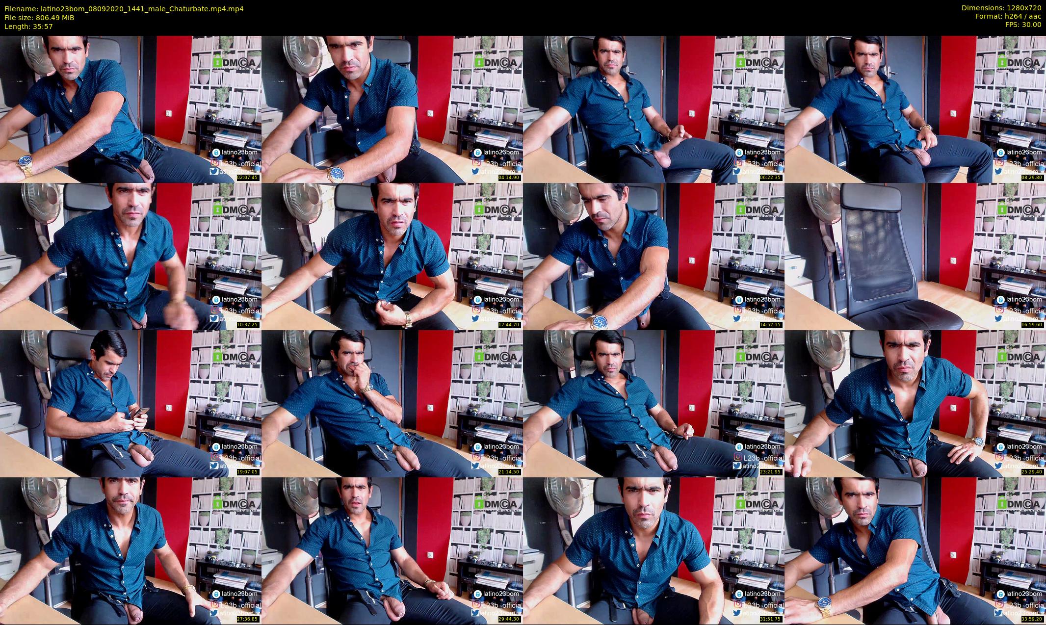 latino23bom — 36 minute Chaturbate male cam show recording, 720p, Sep 8, 2020