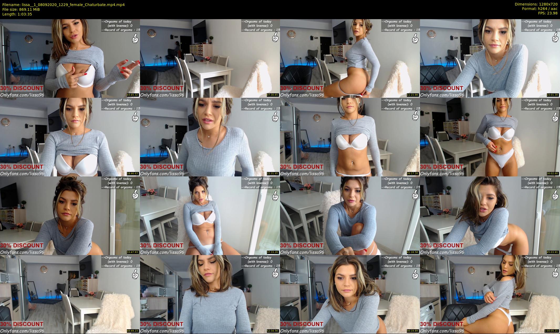 lissa__1 — 64 minute Chaturbate female cam show recording, 720p, Sep 8, 2020