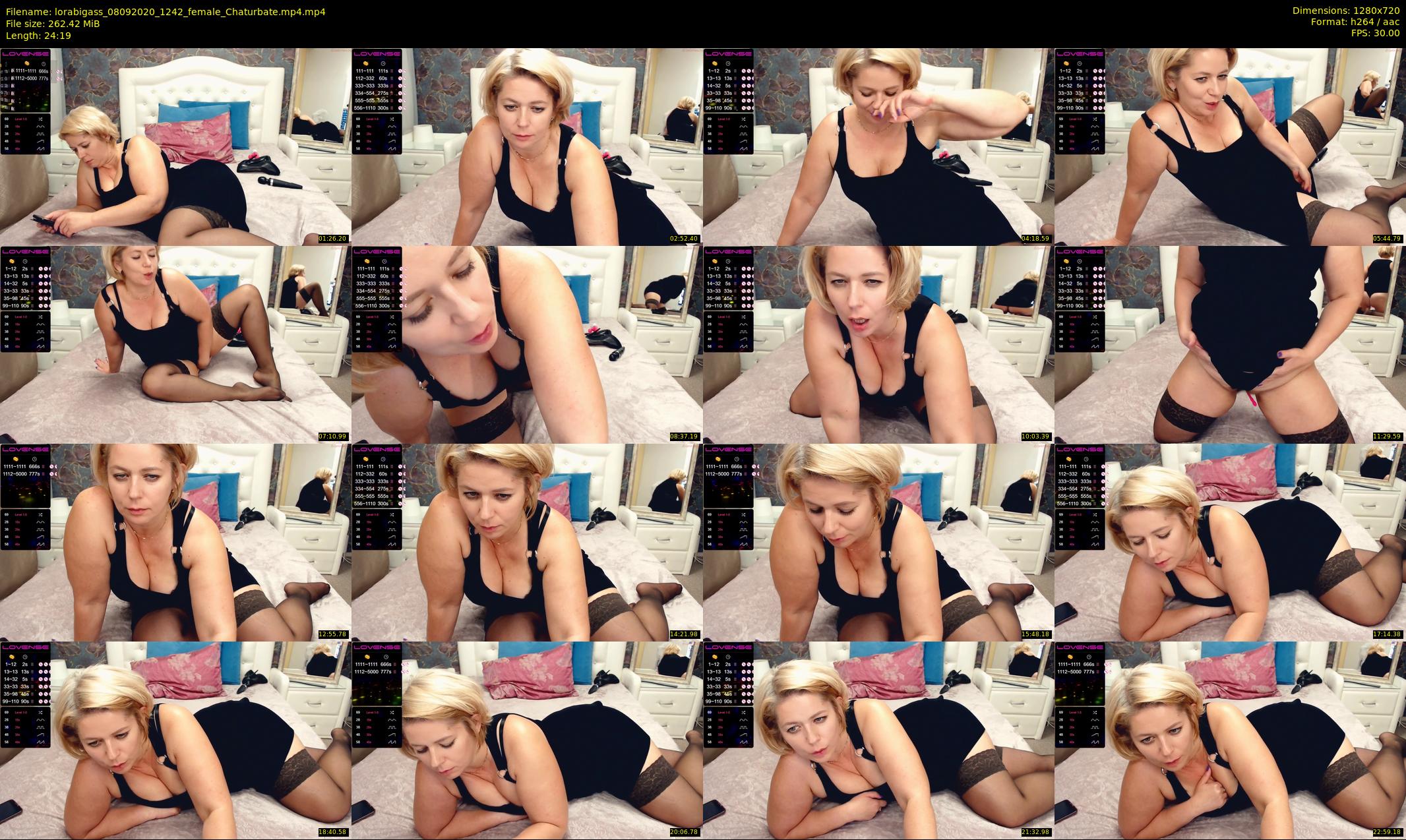 lorabigass — 25 minute Chaturbate female cam show recording, 720p, Sep 8, 2020