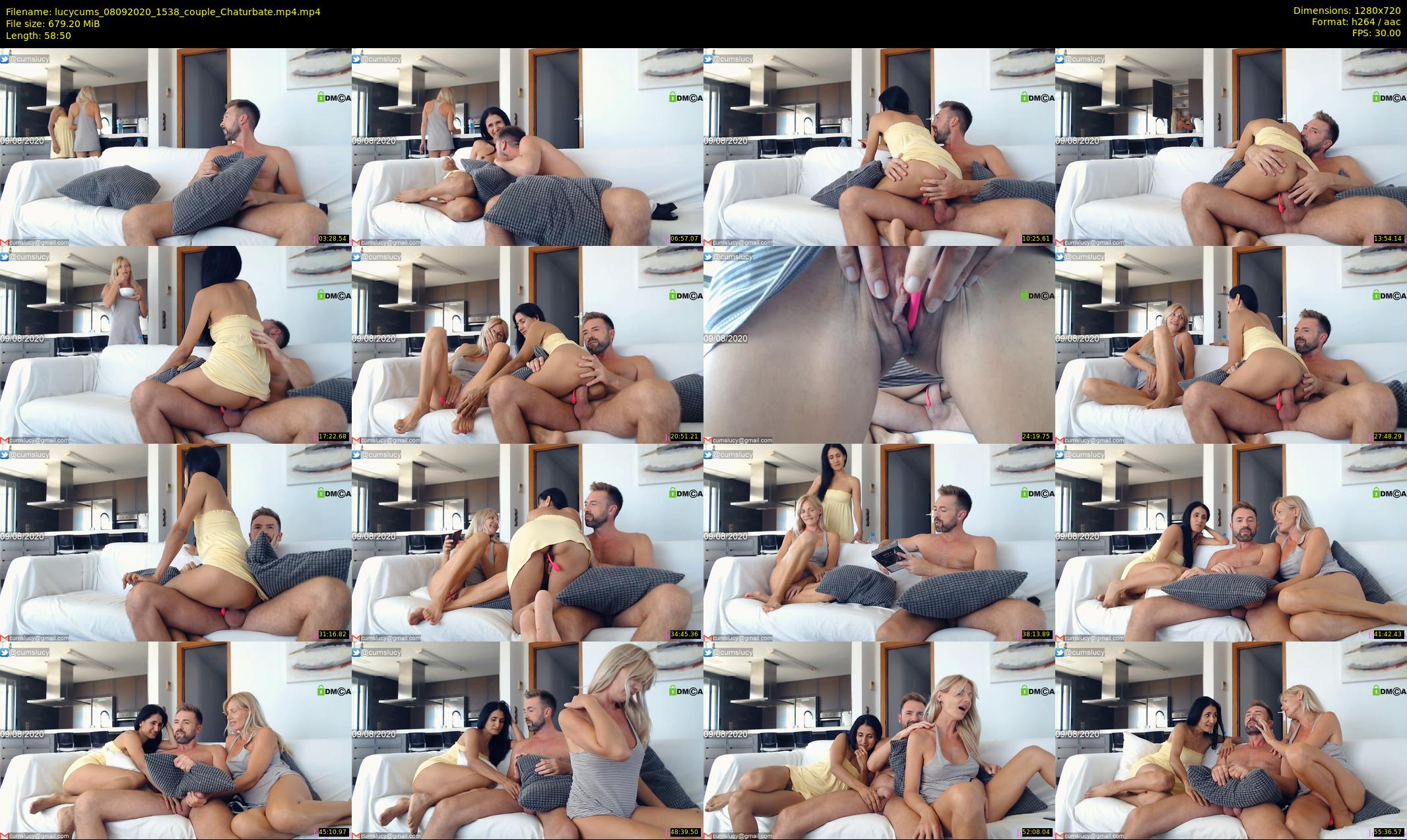 lucycums — 59 minute Chaturbate couple cam show recording, 720p, Sep 8, 2020