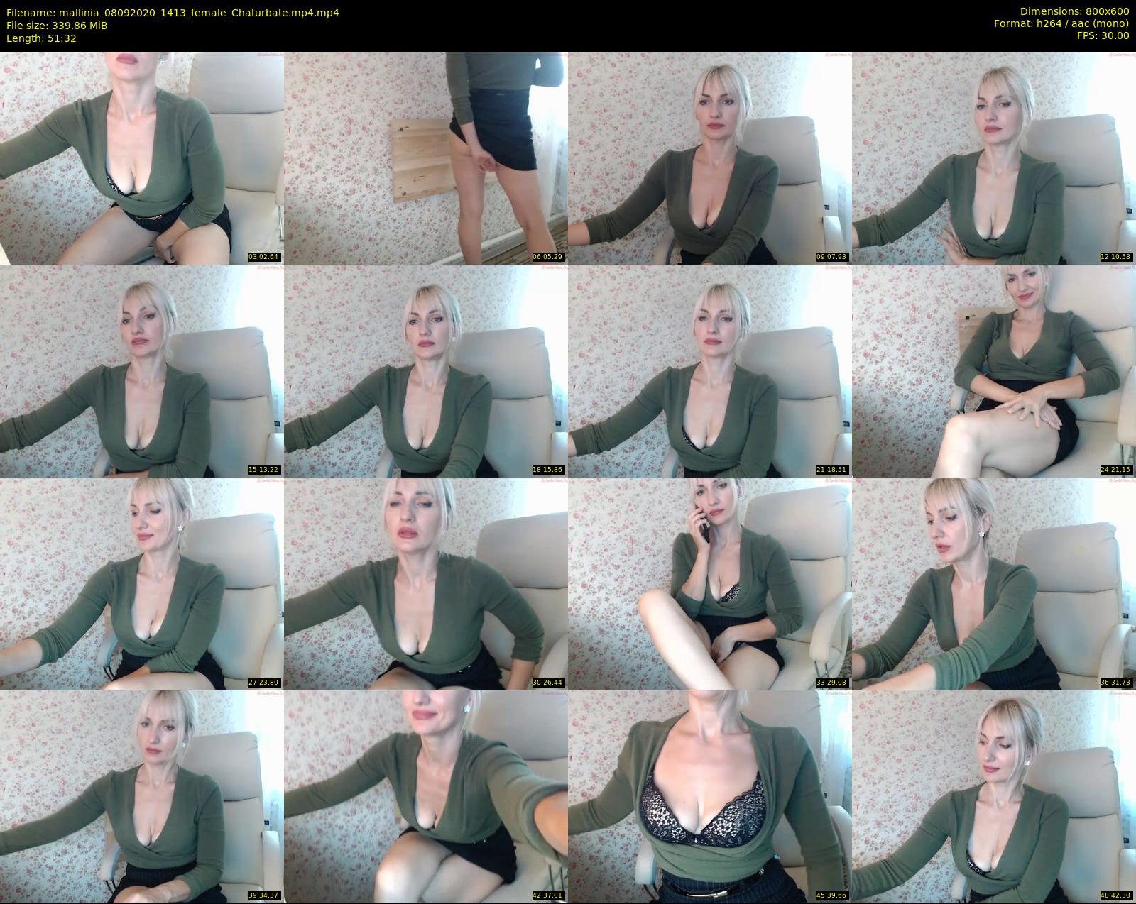 mallinia — 52 minute Chaturbate female cam show recording, 480p, Sep 8, 2020
