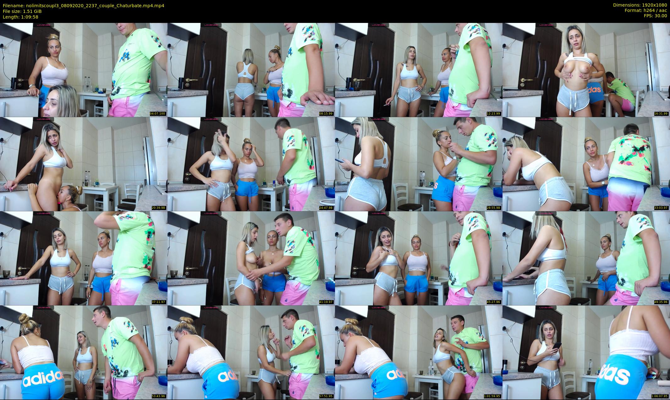 nolimitscoupl3 — 70 minute Chaturbate couple cam show recording, 1080p, Sep 8, 2020
