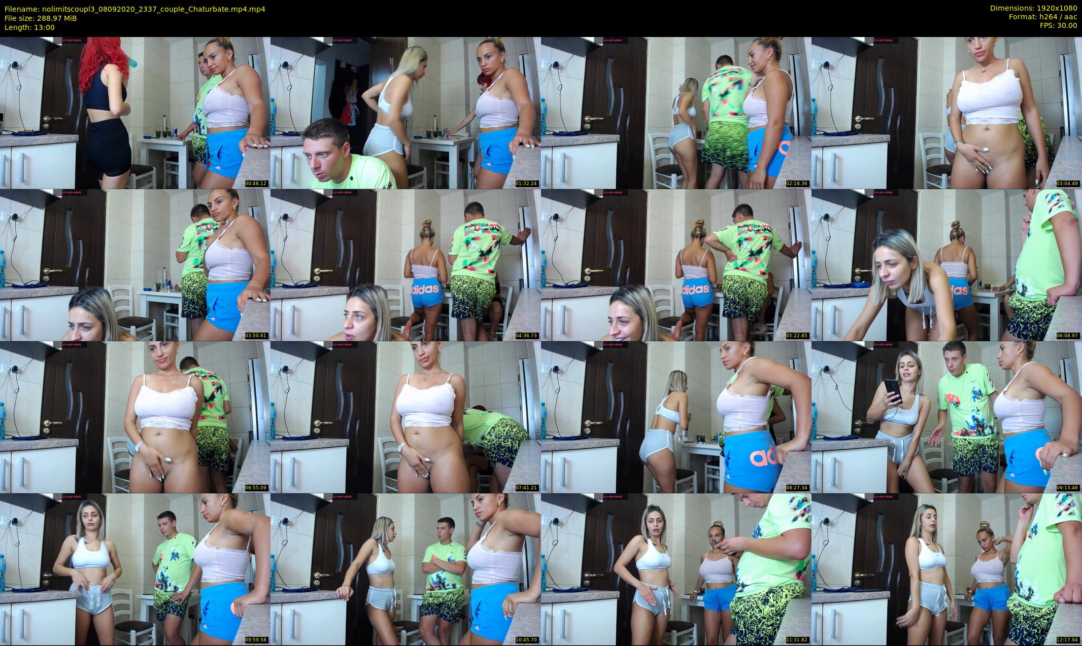 nolimitscoupl3 — 13 minute Chaturbate couple cam show recording, 1080p, Sep 8, 2020