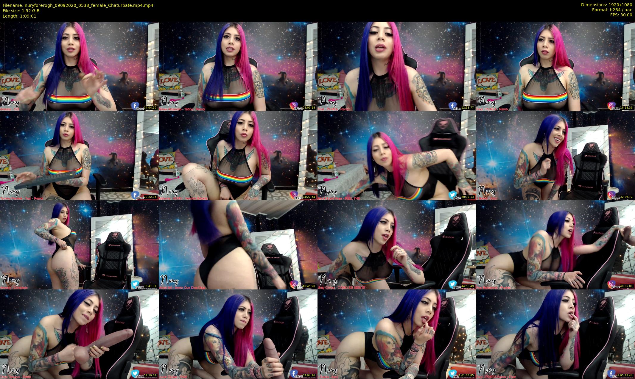 nuryforerogh — 70 minute Chaturbate female cam show recording, 1080p, Sep 9, 2020