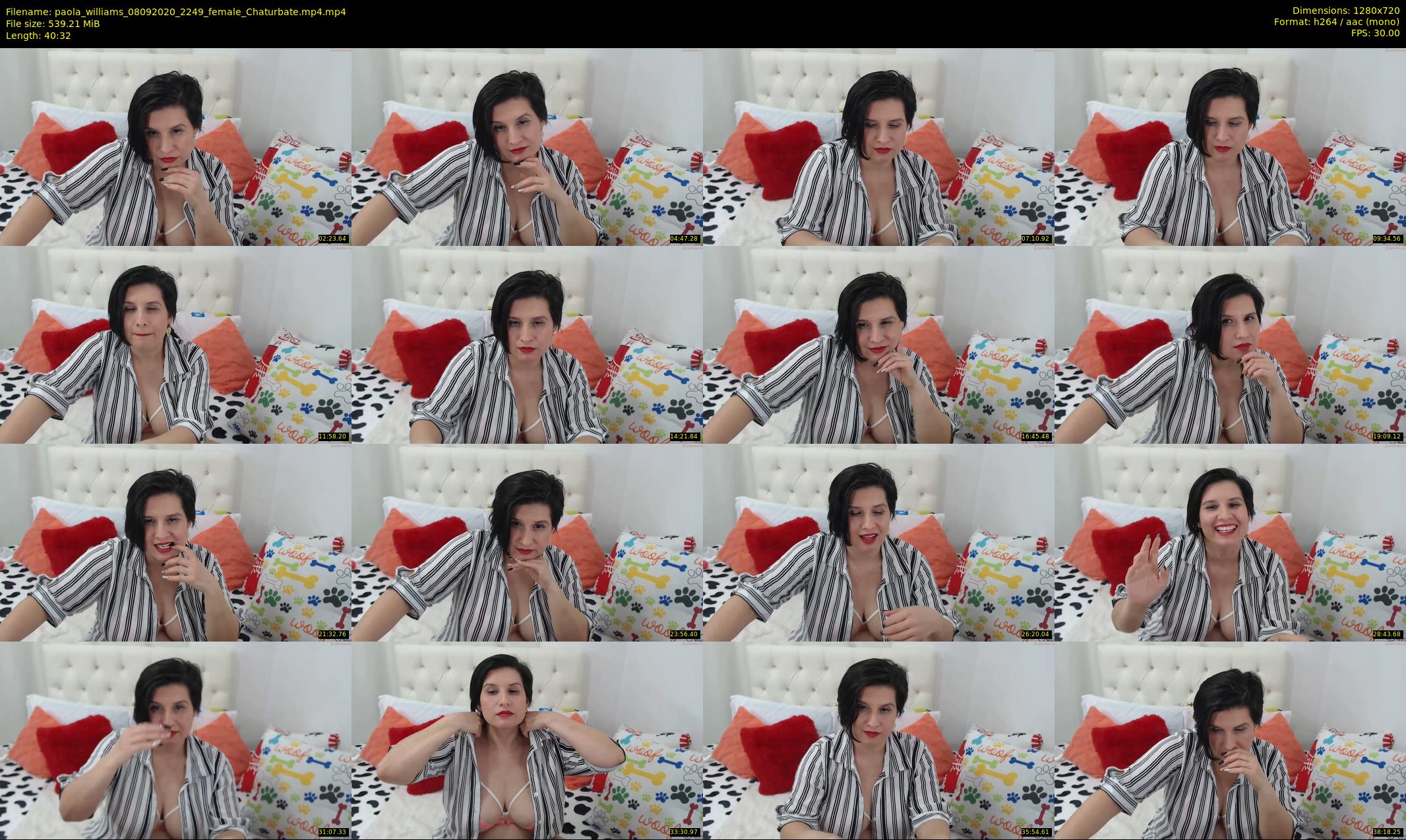 paola_williams — 41 minute Chaturbate female cam show recording, 720p, Sep 8, 2020