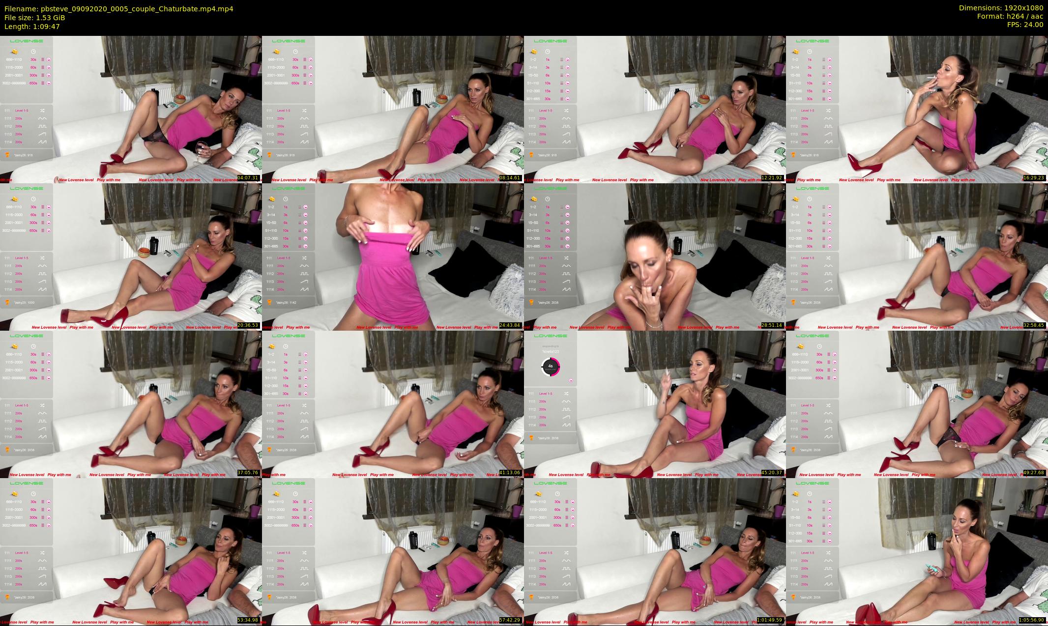pbsteve — 70 minute Chaturbate couple cam show recording, 1080p, Sep 9, 2020