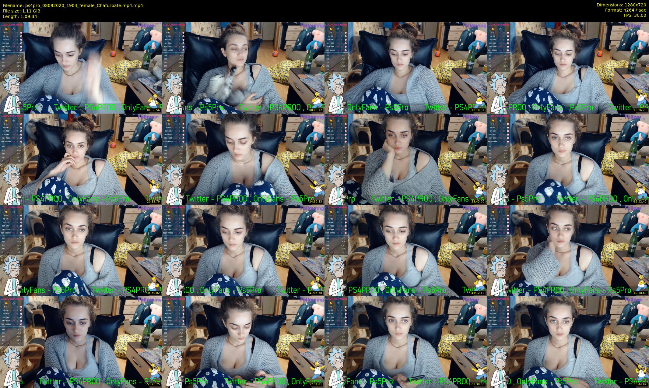 ps4pro — 70 minute Chaturbate female cam show recording, 720p, Sep 8, 2020