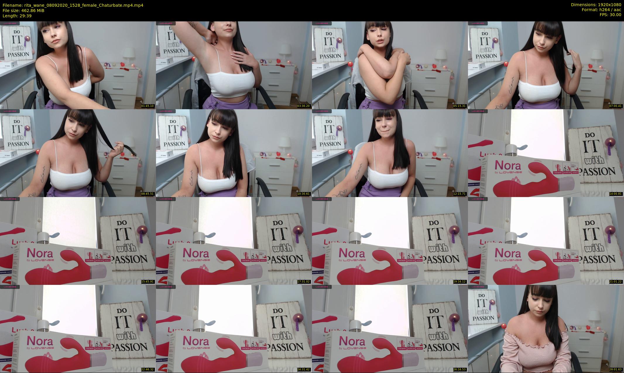 rita_wane — 30 minute Chaturbate female cam show recording, 1080p, Sep 8, 2020