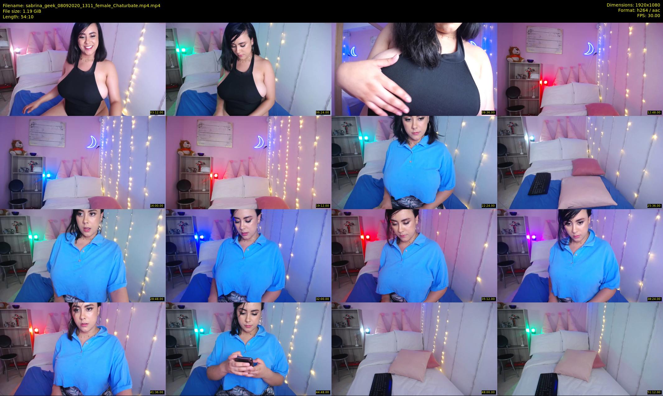 sabrina_geek — 55 minute Chaturbate female cam show recording, 1080p, Sep 8, 2020