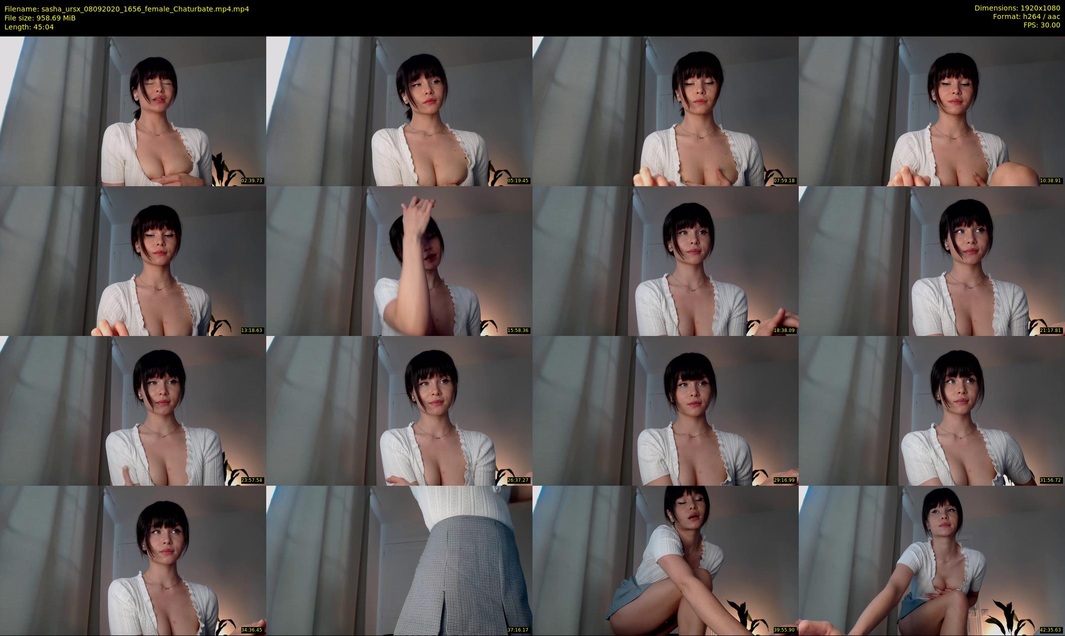 sasha_ursx — 46 minute Chaturbate female cam show recording, 1080p, Sep 8, 2020