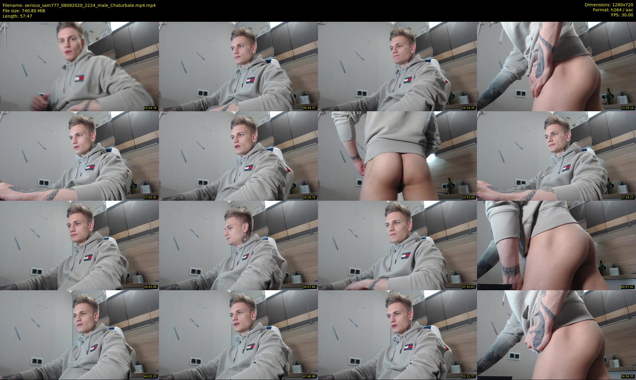 serious_sam777 — 58 minute Chaturbate male cam show recording, 720p, Sep 8, 2020