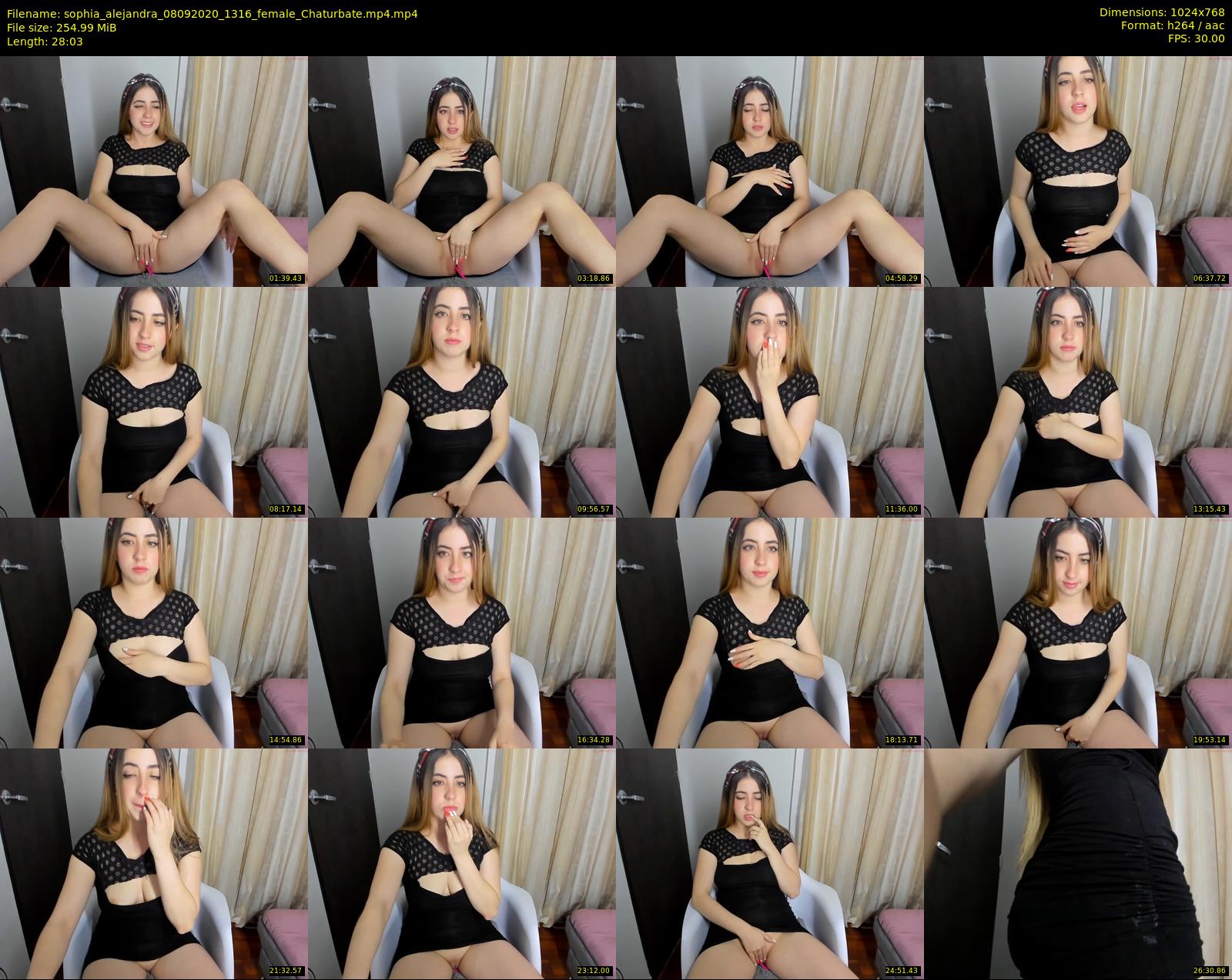 sophia_alejandra — 29 minute Chaturbate female cam show recording, 720p, Sep 8, 2020