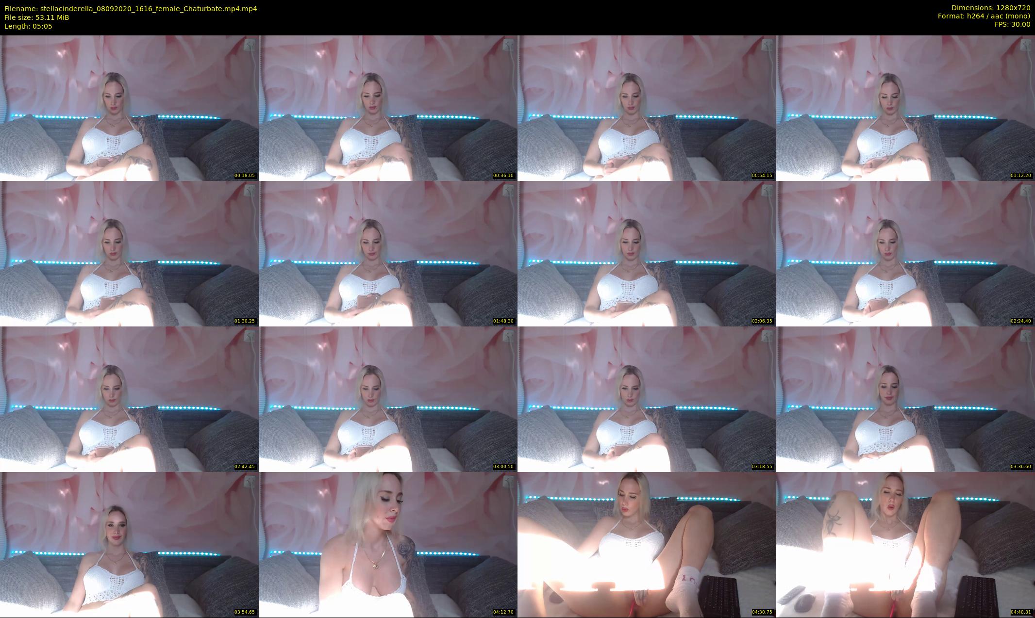 stellacinderella — 6 minute Chaturbate female cam show recording, 720p, Sep 8, 2020