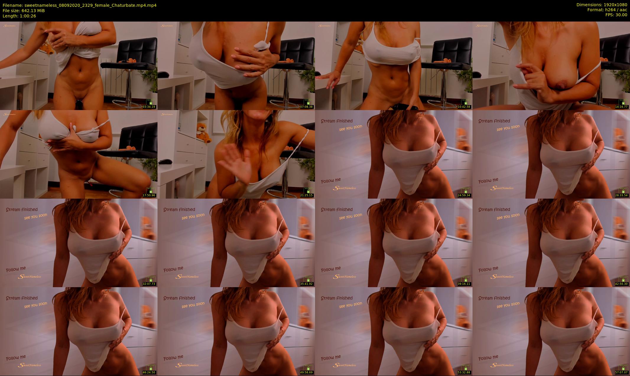sweetnameless — 61 minute Chaturbate couple cam show recording, 1080p, Sep 8, 2020