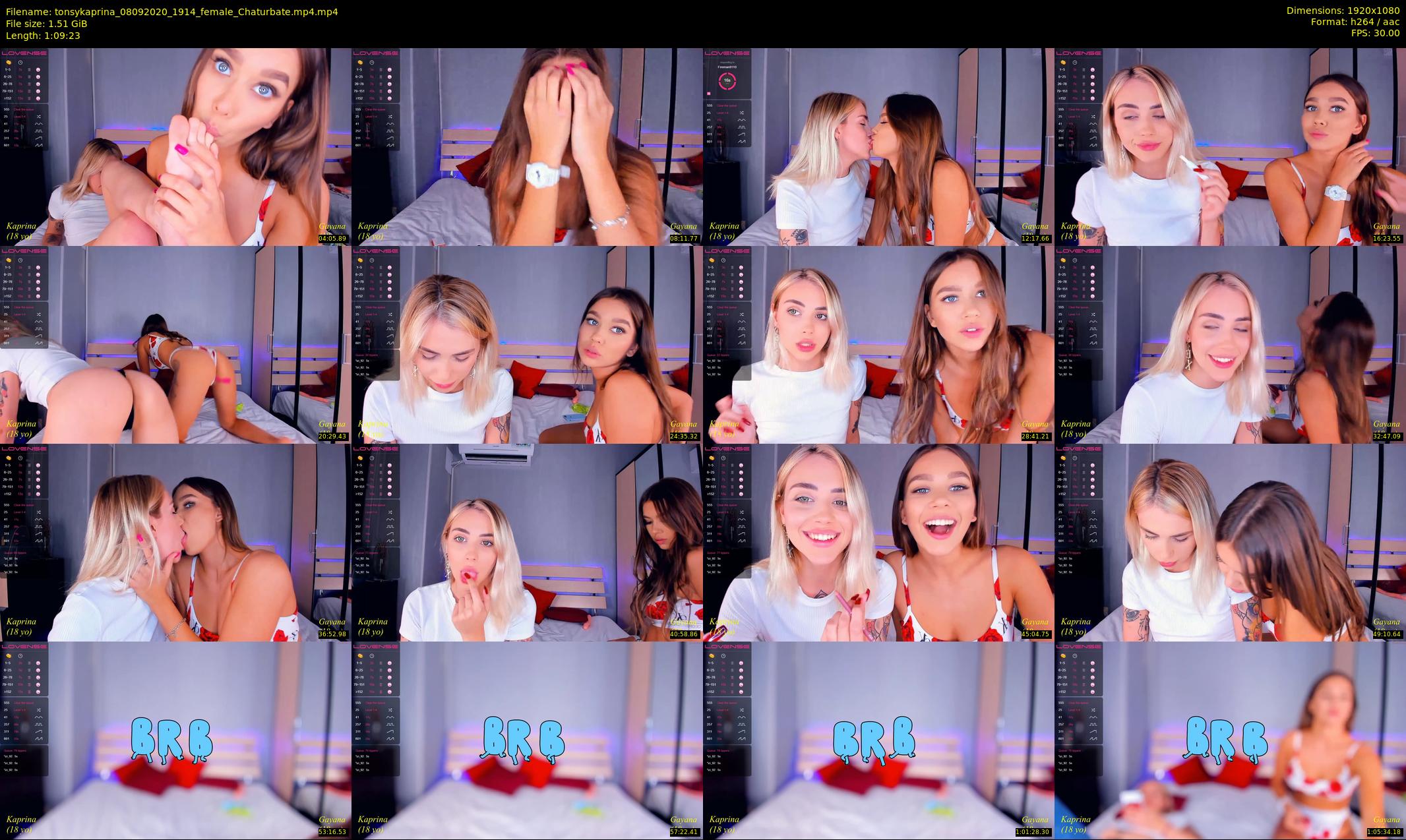 tonsykaprina — 70 minute Chaturbate couple cam show recording, 1080p, Sep 8, 2020