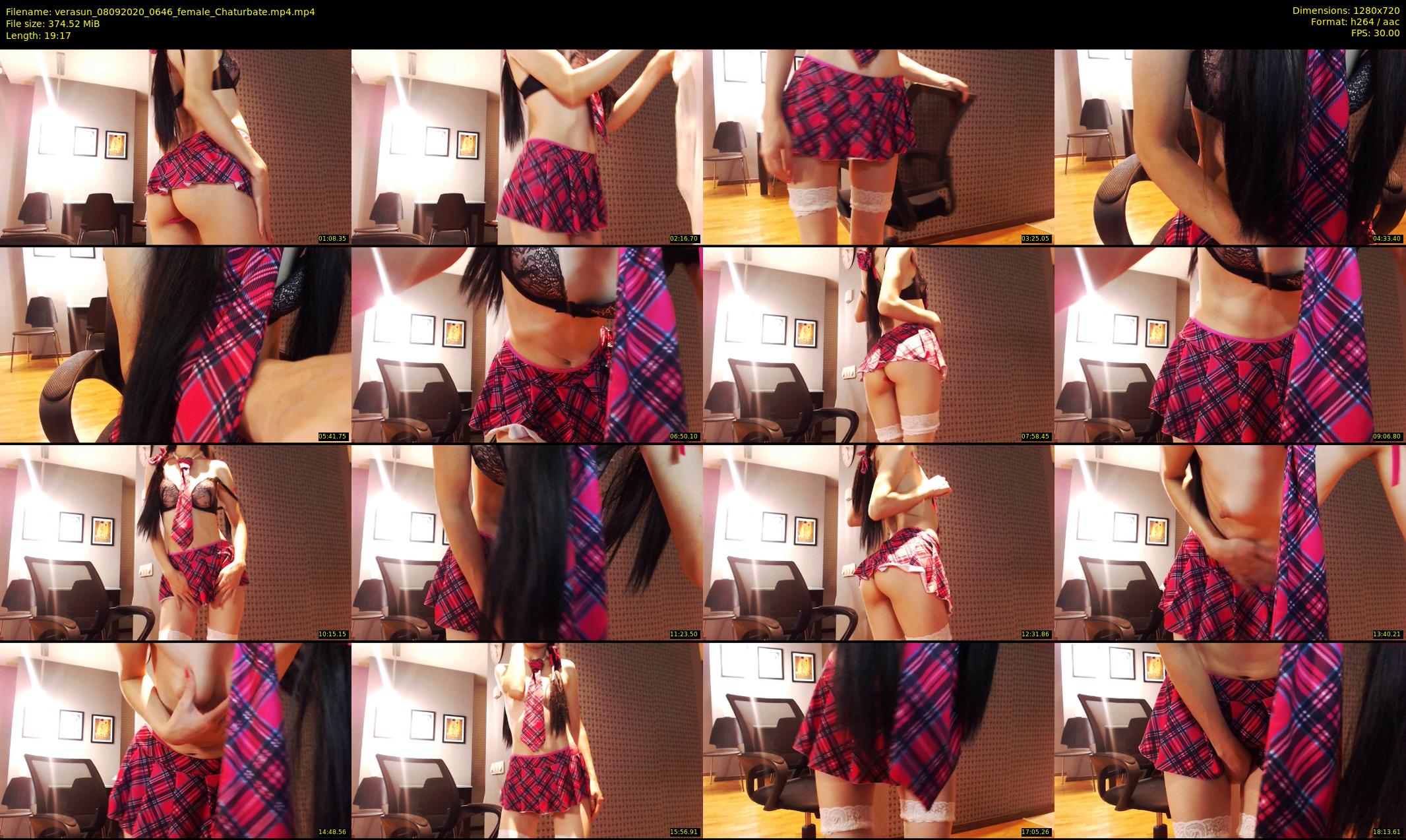 verasun — 20 minute Chaturbate female cam show recording, 720p, Sep 8, 2020