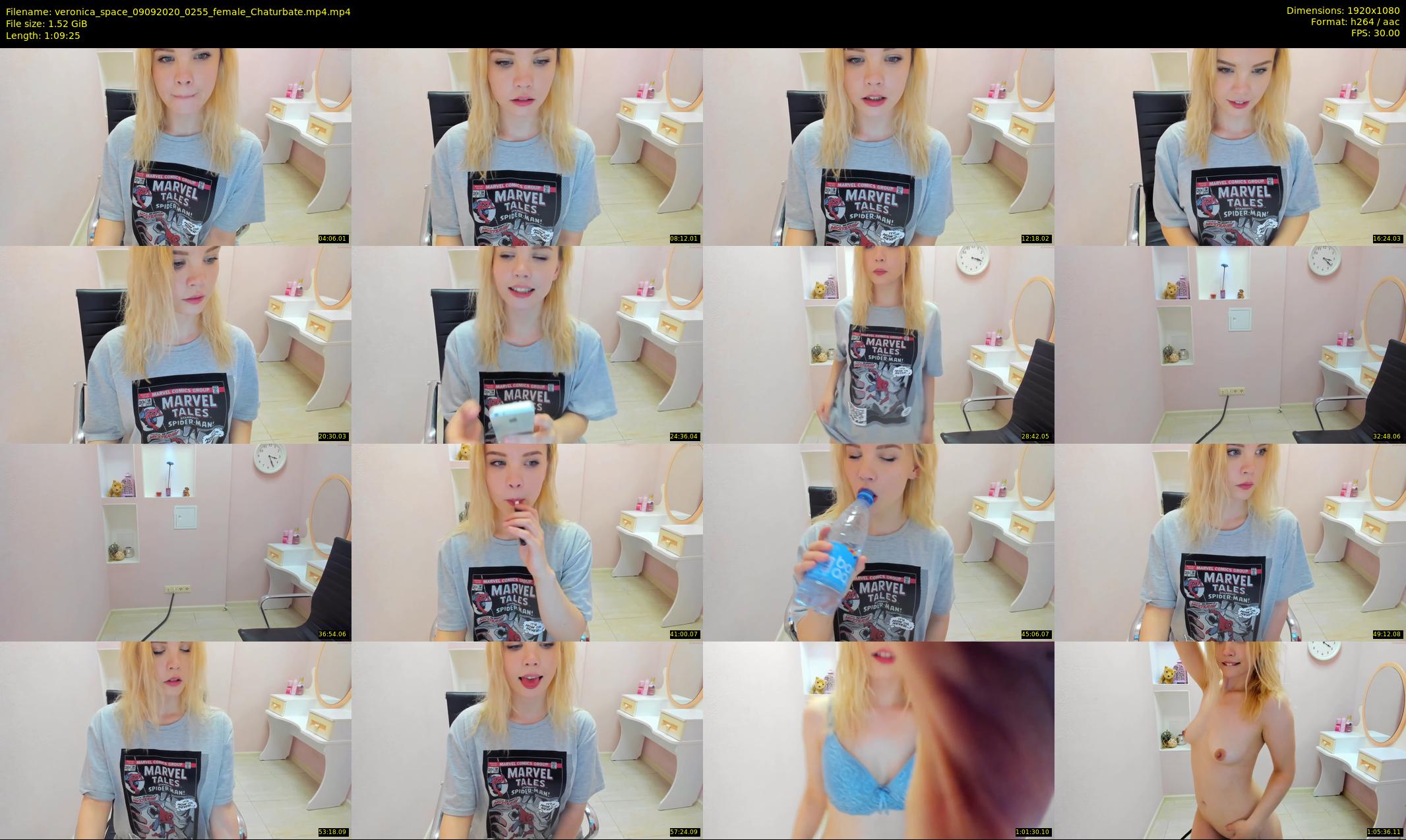 veronica_space — 70 minute Chaturbate female cam show recording, 1080p, Sep 9, 2020