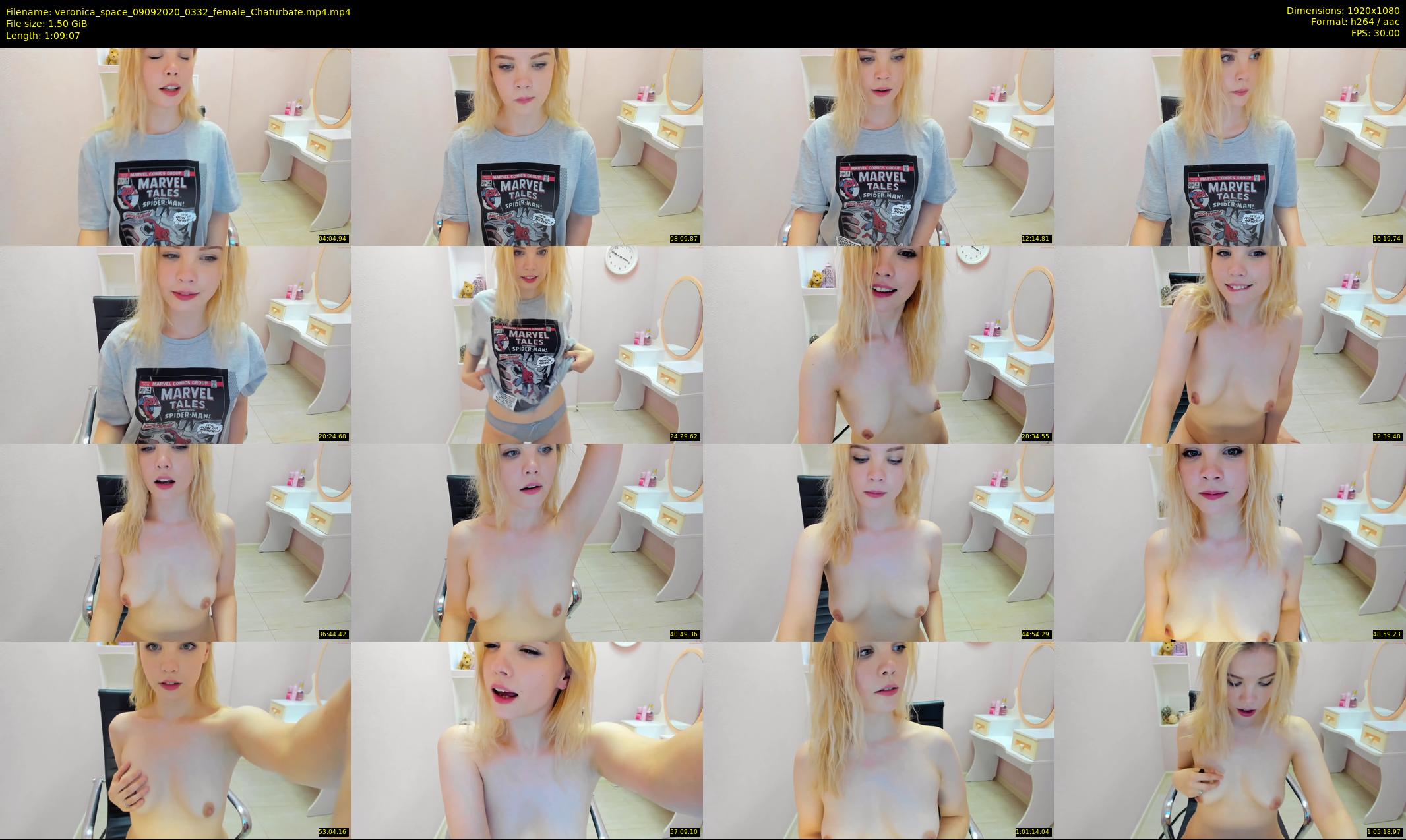 veronica_space — 70 minute Chaturbate female cam show recording, 1080p, Sep 9, 2020