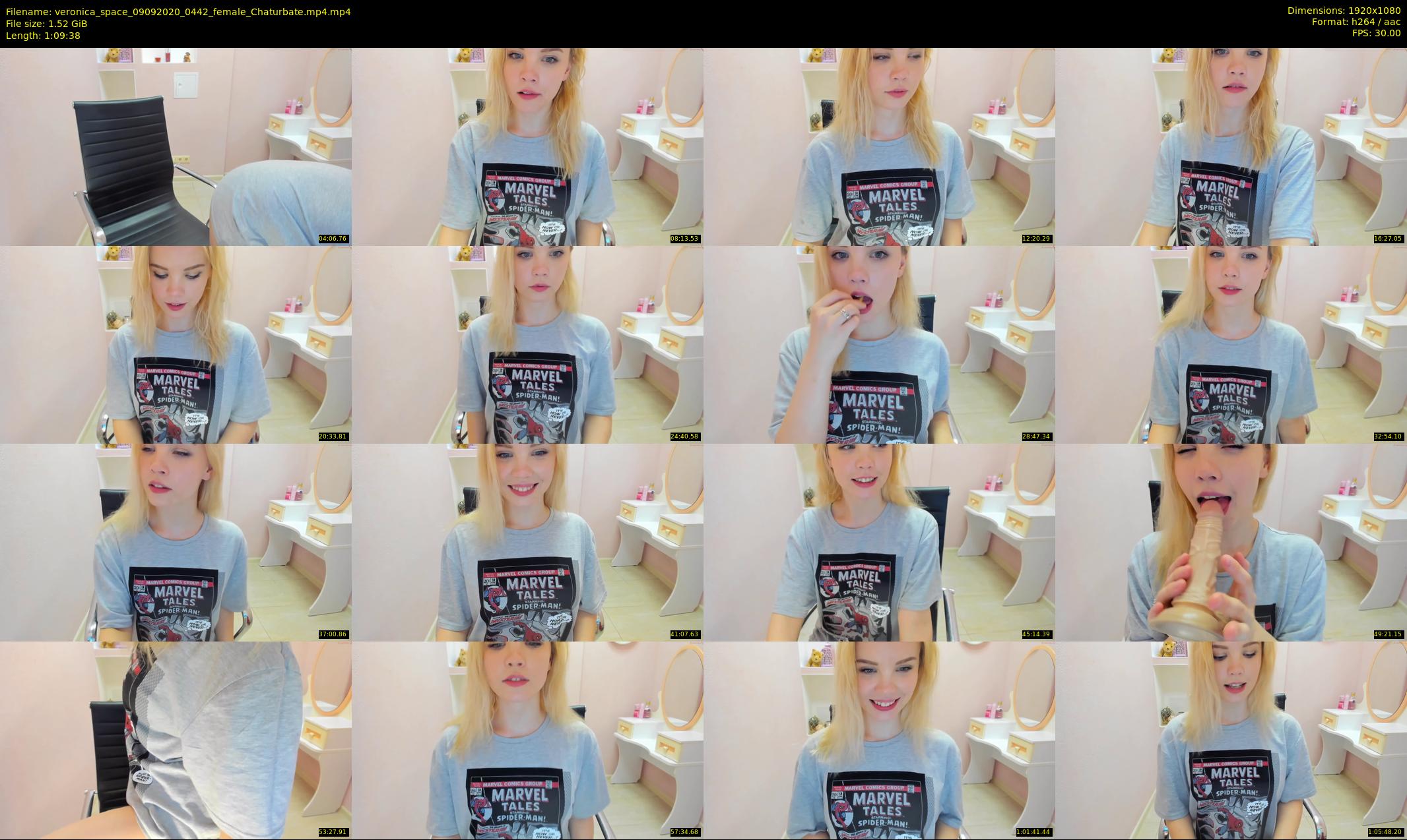 veronica_space — 70 minute Chaturbate female cam show recording, 1080p, Sep 9, 2020